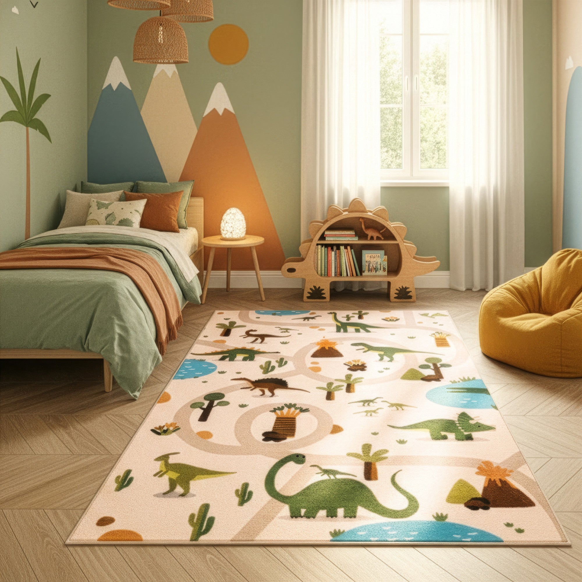 DINO BØRNETÆPPE, 1131 BEIGE