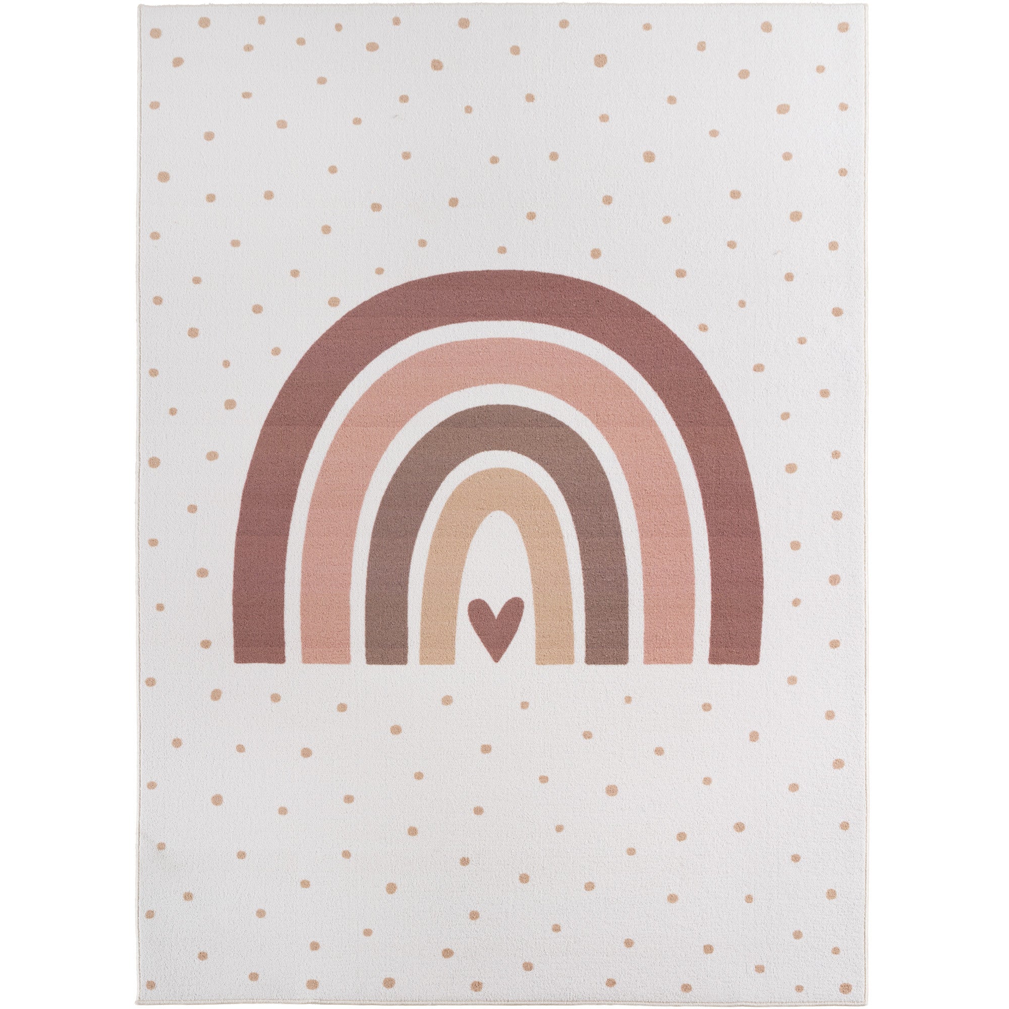 SOFT RAINBOW BØRNETÆPPE, 1132 CREME