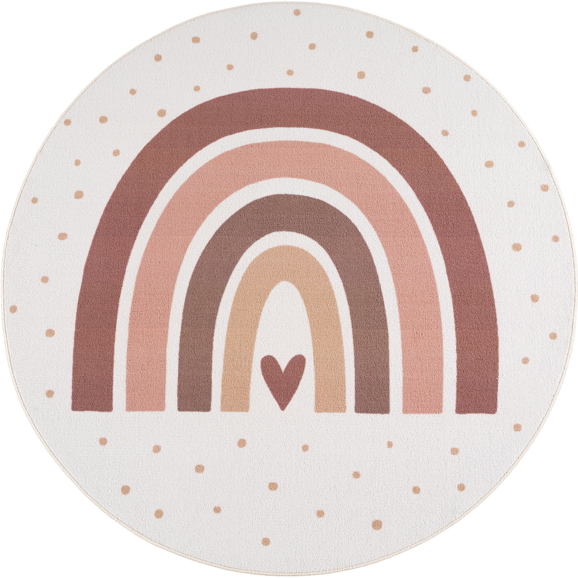 SOFT RAINBOW BØRNETÆPPE, 1132 CREME