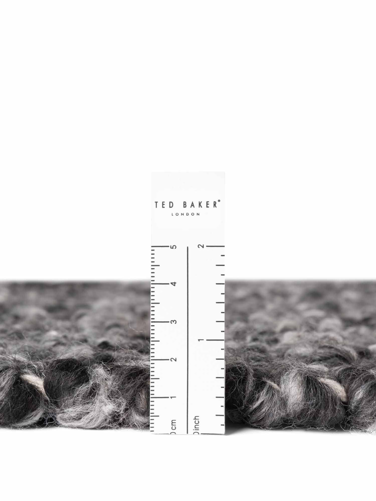TED BAKER NOTTING HILL SOFT BOUCLE KORTLUVET TÆPPE, PORTOBELLO MØRKEGRÅ