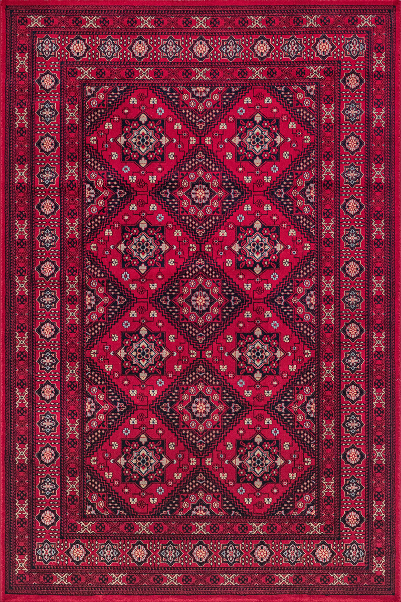 DUBAI DELUXE ORIENTALSK TÆPPE, 56286 10-RØD