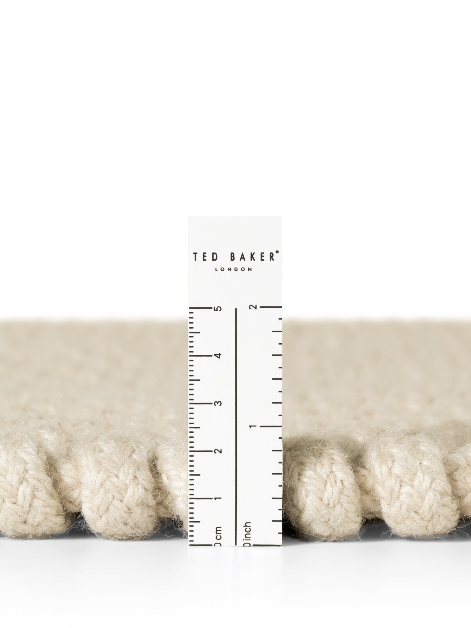 TED BAKER SOUTHWARK IND- OG UDENDØRS TÆPPE, ROPE CREME
