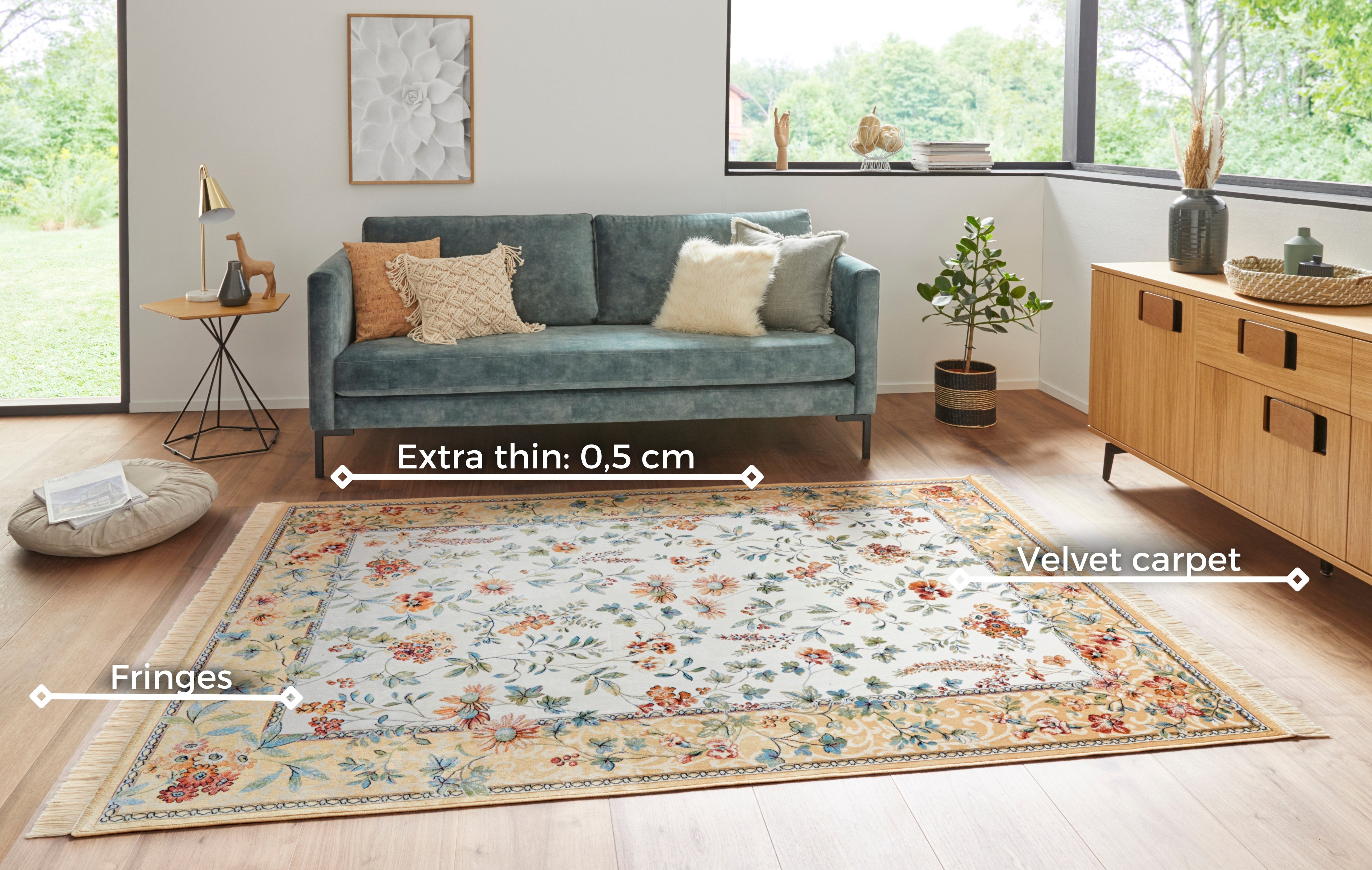 HANSE HOME NAVEH TÆPPE, CREME-CORD 104375