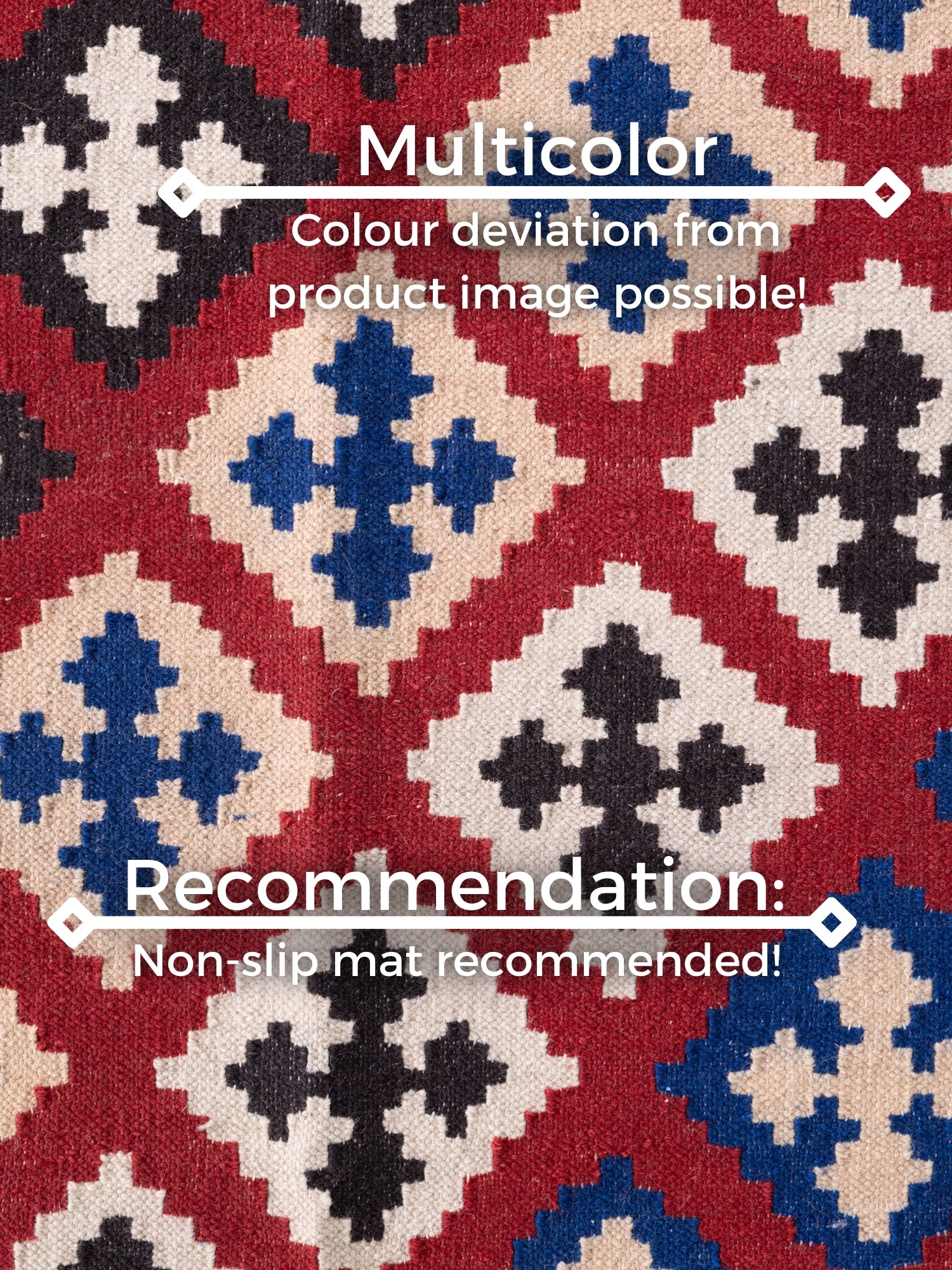 HANSE HOME KAMAL - AFGHANSK KELIM TÆPPE, 106241 CREME-MULTI