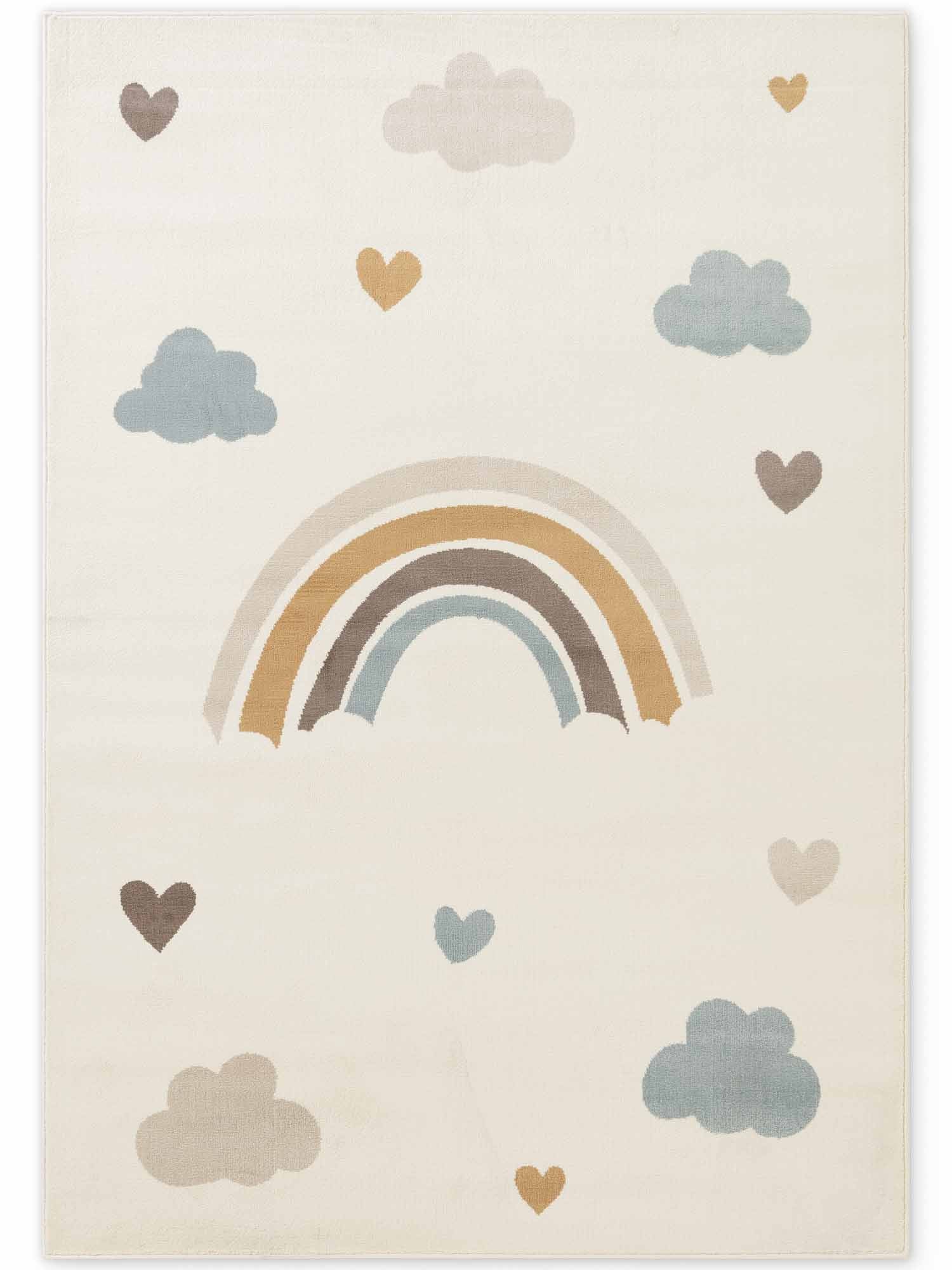 EVENTYR BØRNETÆPPE SKYLA, CREME MULTI