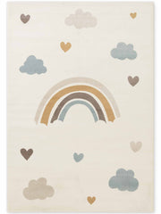 EVENTYR BØRNETÆPPE SKYLA, CREME MULTI