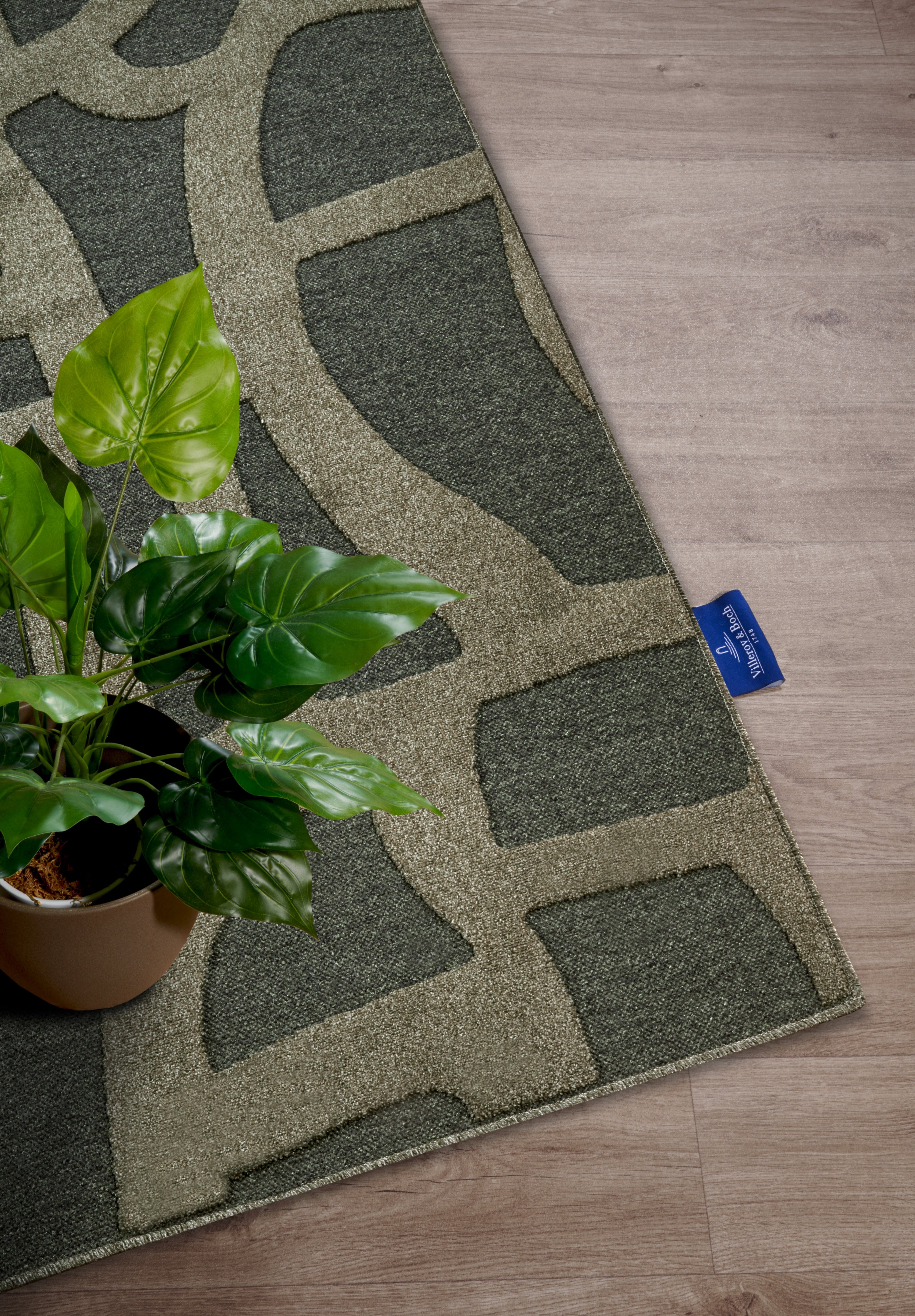 VILLEROY & BOCH 106141 HØJ-LAV LUV TÆPPE, THERESE JUNGLE GRØN