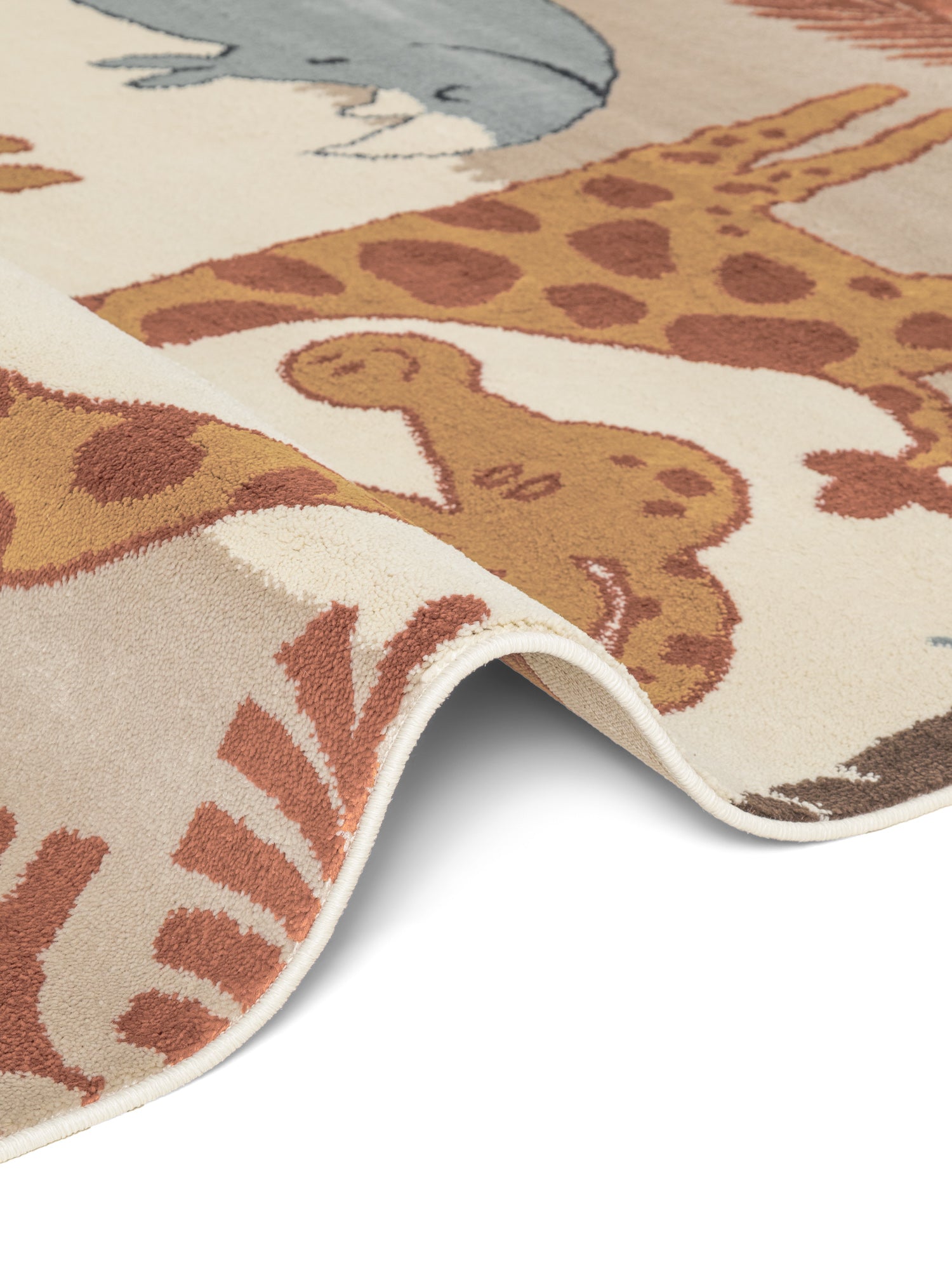EVENTYR BØRNETÆPPE SAVANNA, CREME MULTI