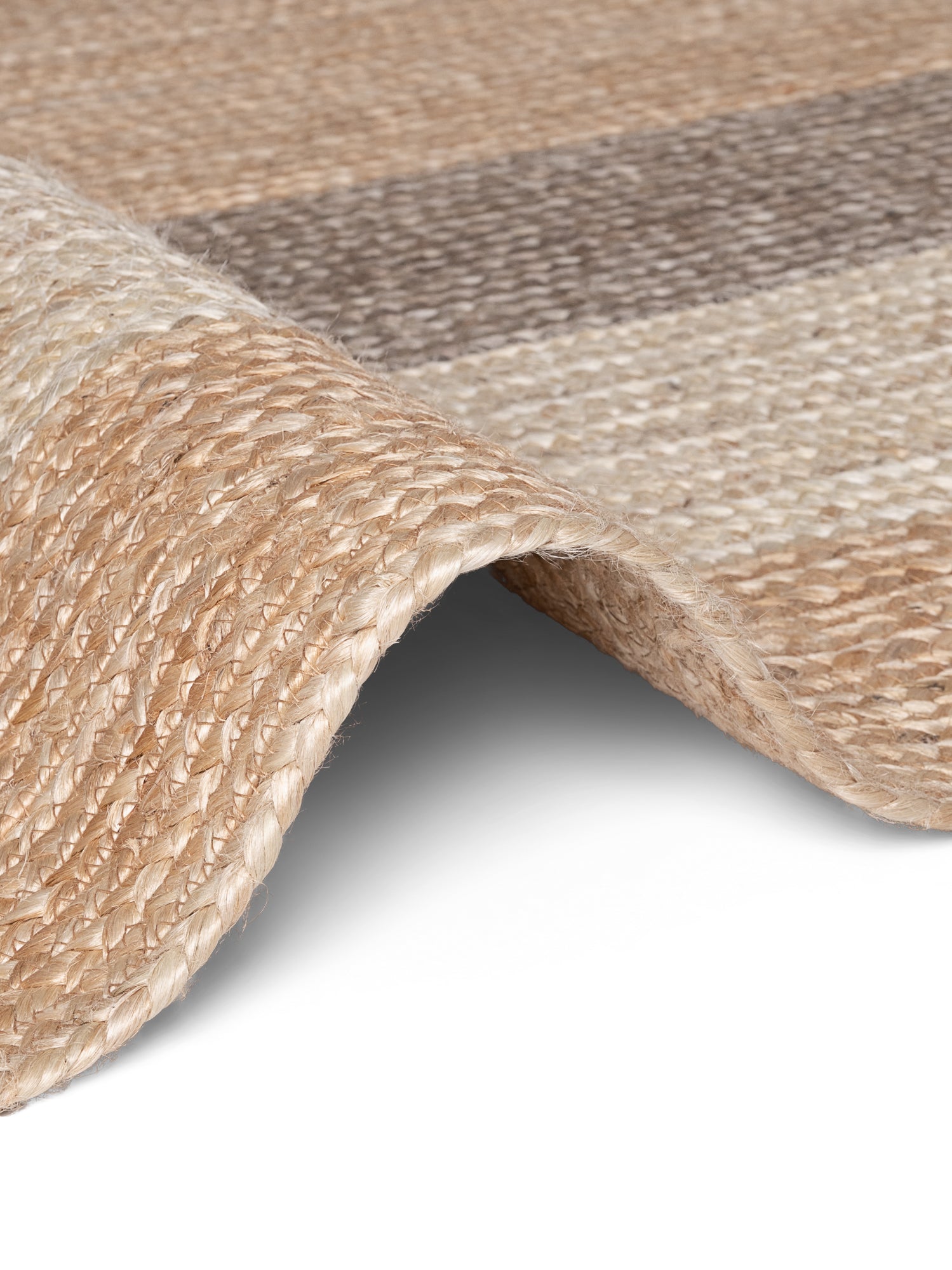 JUNO JUTE TÆPPE FUSION, NATUR GYLDEN MULTI