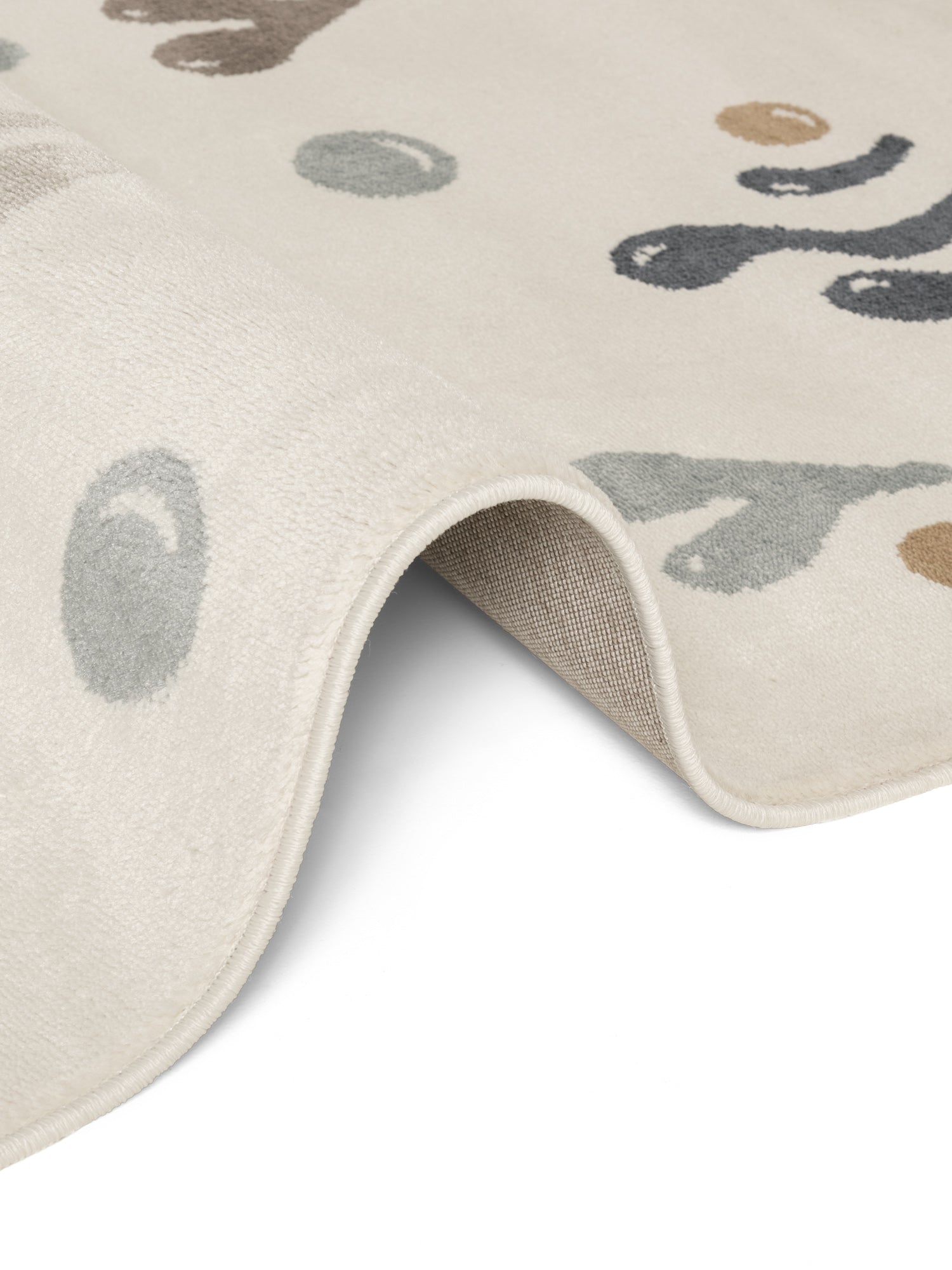 EVENTYR BØRNETÆPPE MOBY, CREME MULTI