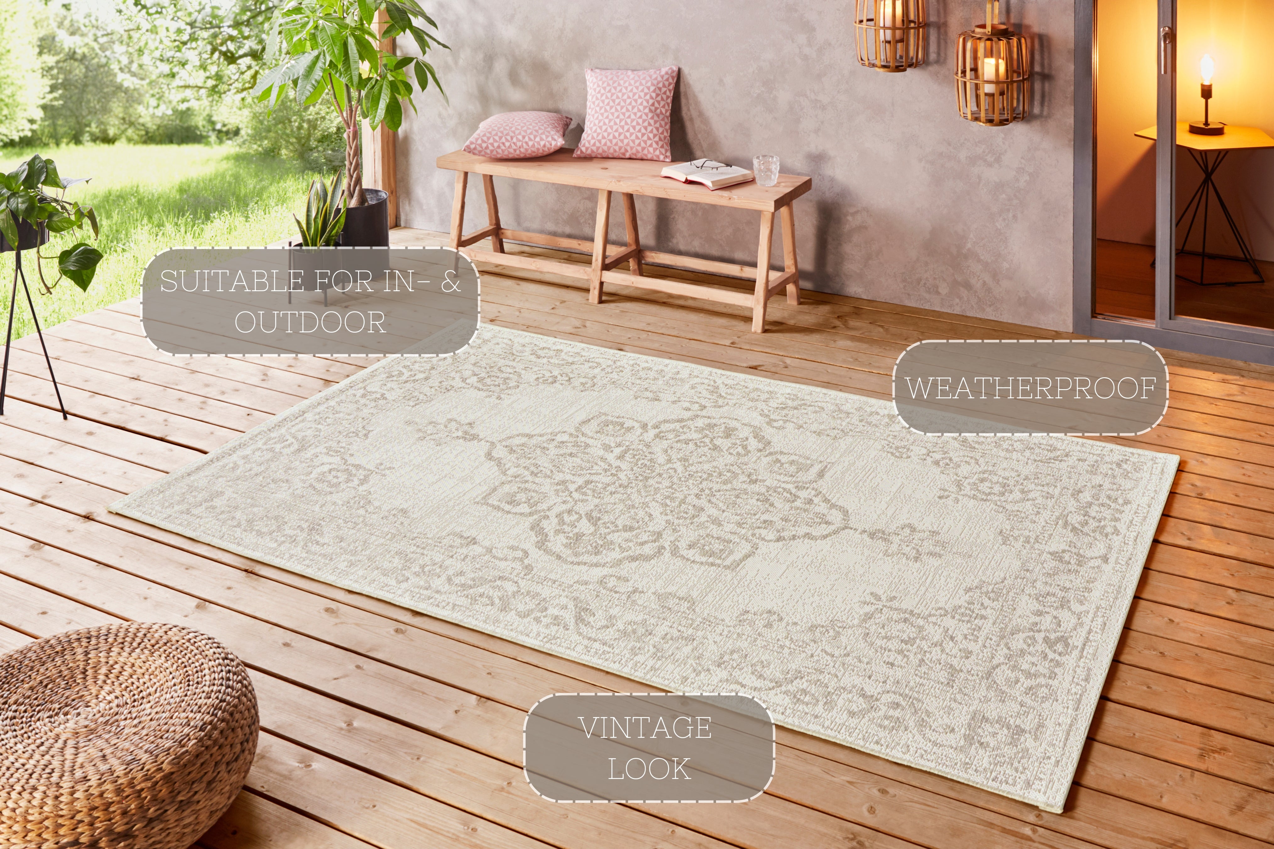 HANSE HOME BEACH TÆPPE, CREME-BEIGE 103854