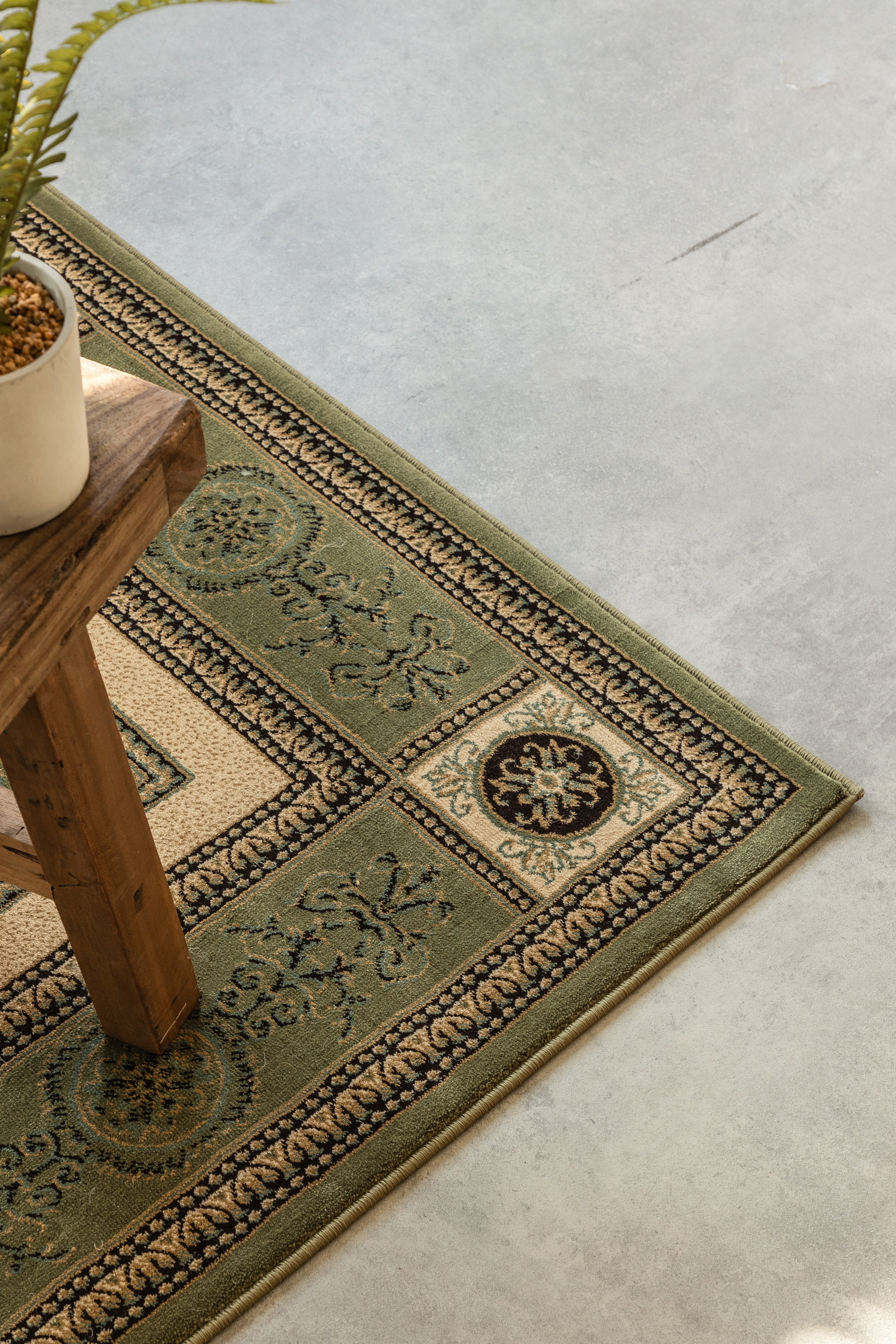 HANSE HOME HERAT - ORIENTALSK TÆPPE, OLIVEN-GRØN-CREME - 105991