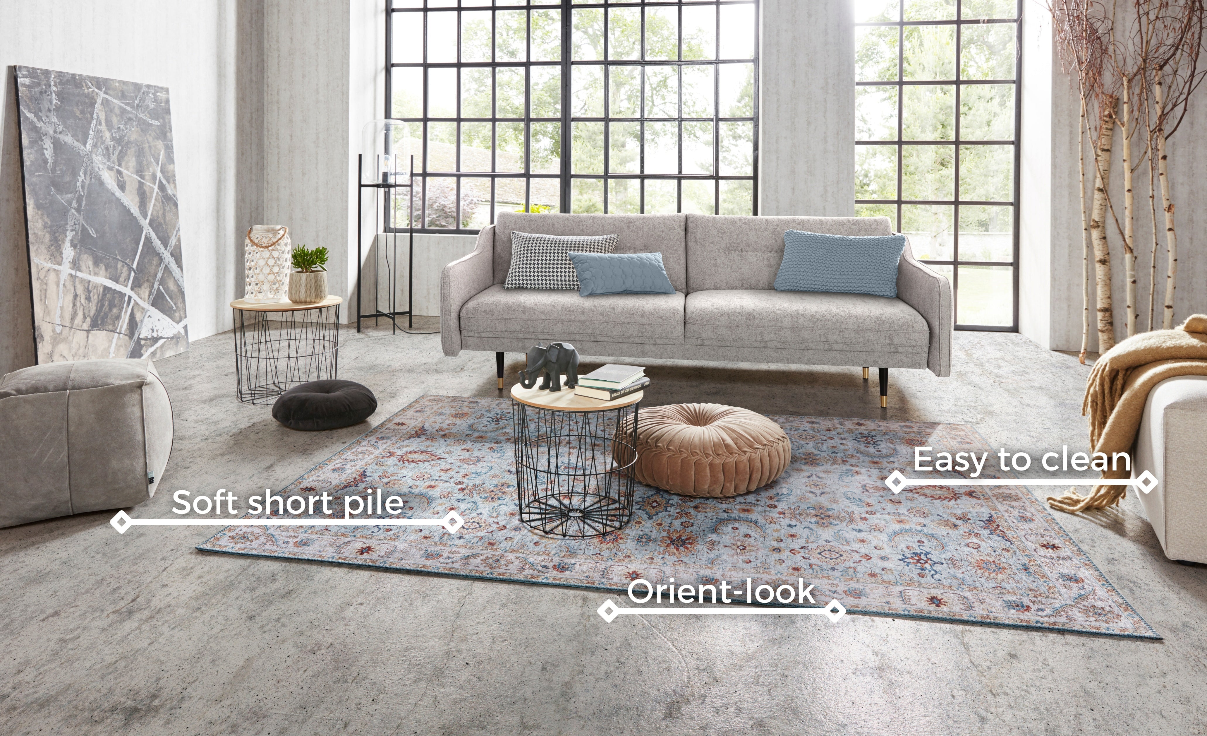 HANSE HOME ASMAR TÆPPE, HEAVEN-BLÅ 104005