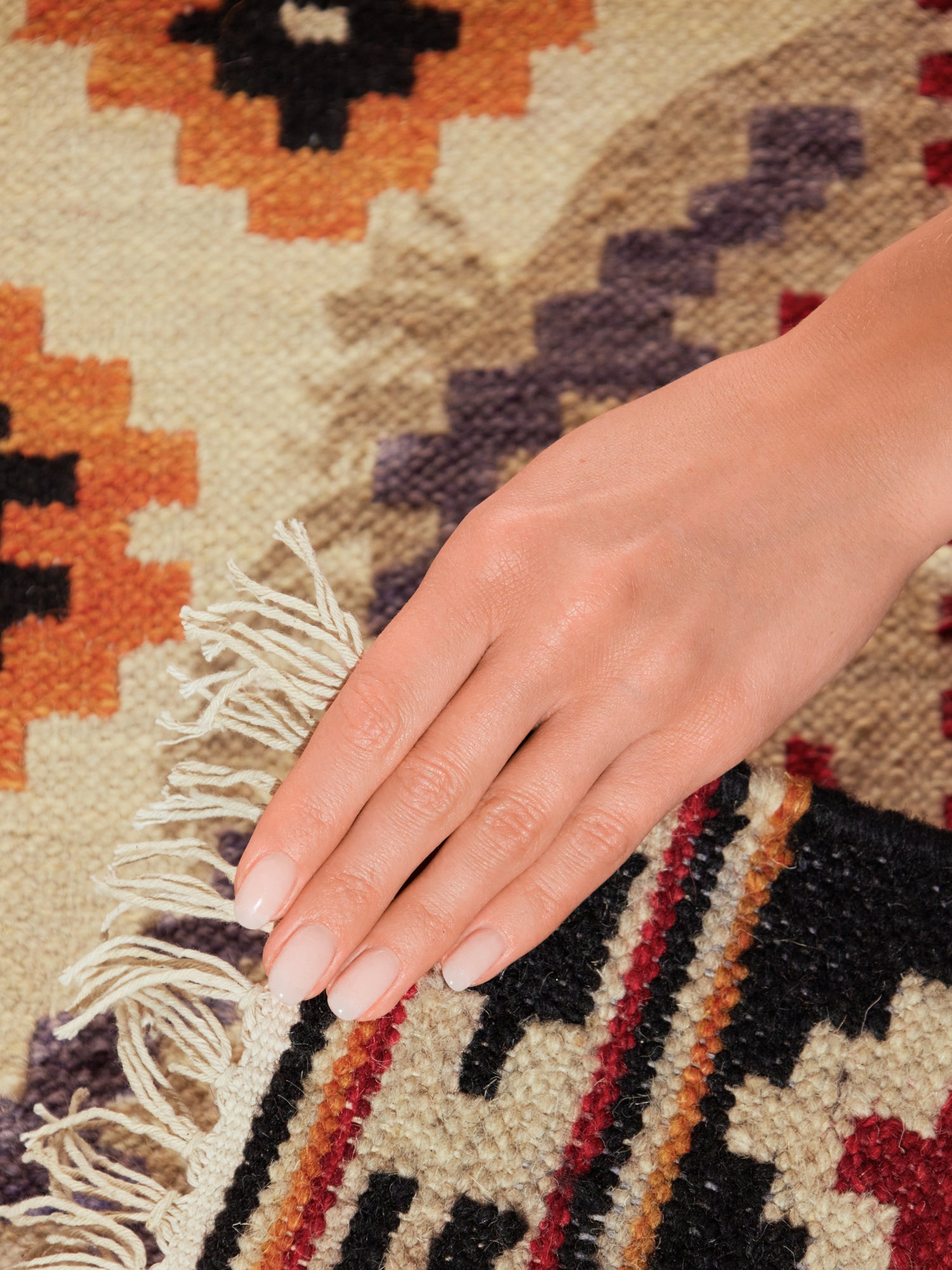 HANSE HOME KAMAL - AFGHANSK KELIM TÆPPE, 106240 CREME-MULTI