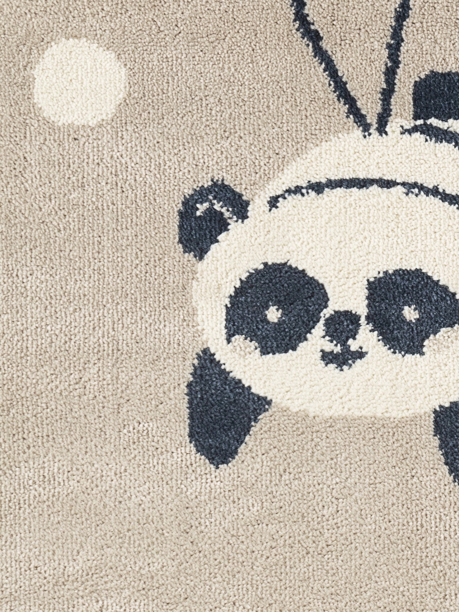EVENTYR BØRNETÆPPE DREAMY PANDA, BEIGE MULTI