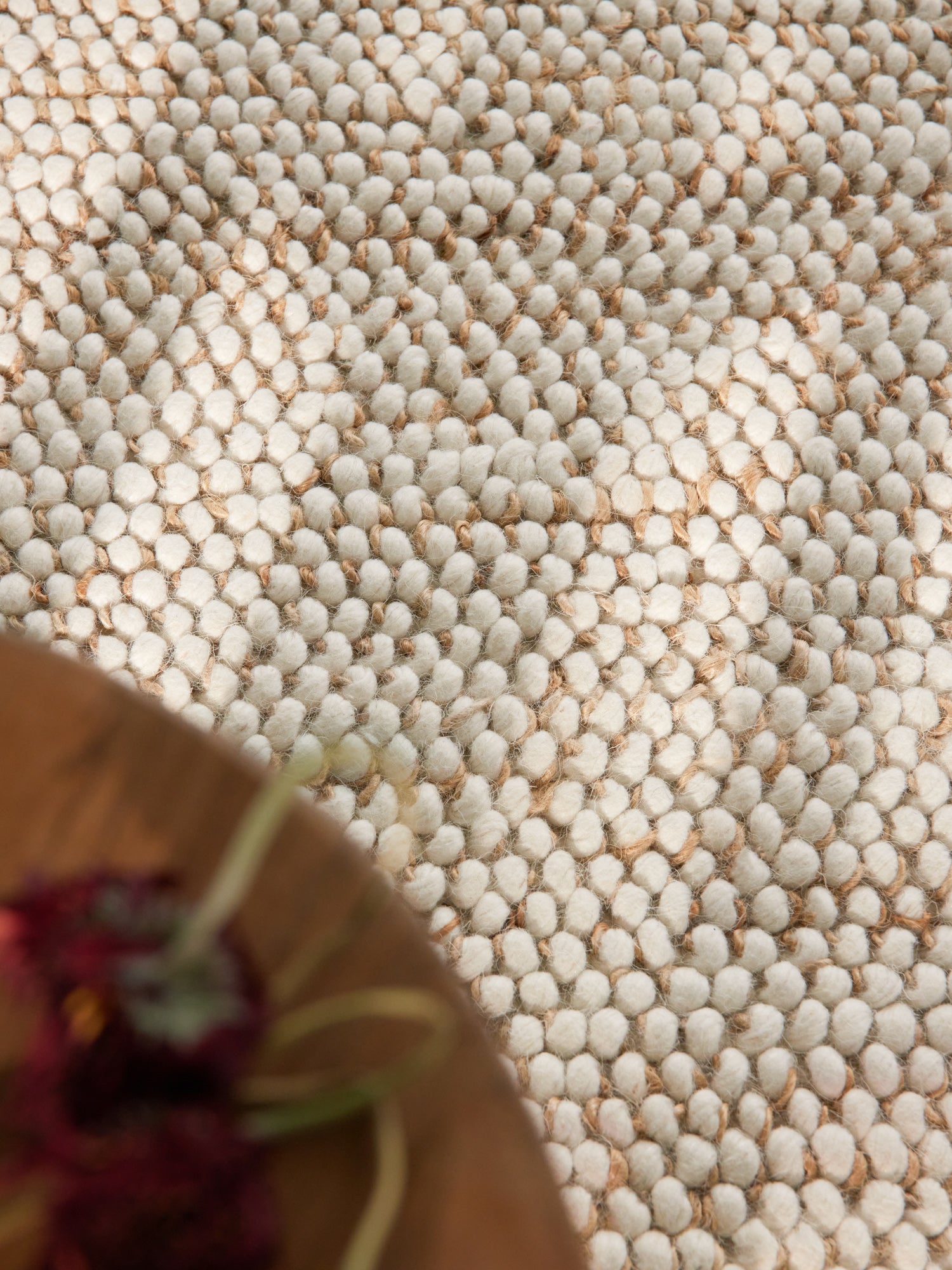 VILLEROY & BOCH 1770 ULD- & JUTETÆPPE PEAS NATURLIG CREME BEIGE