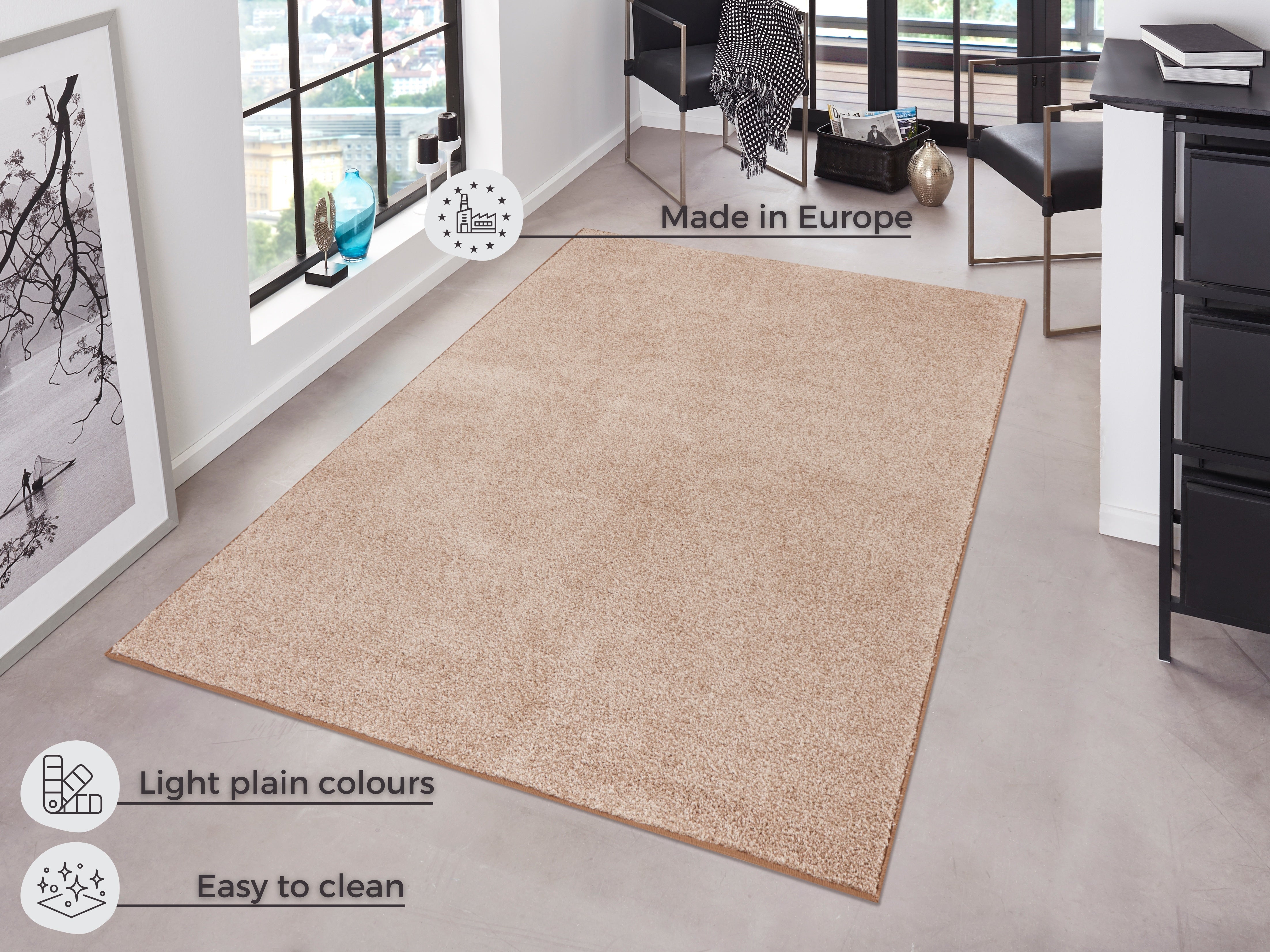 PURE TÆPPE, TAUPE/CREME 102662
