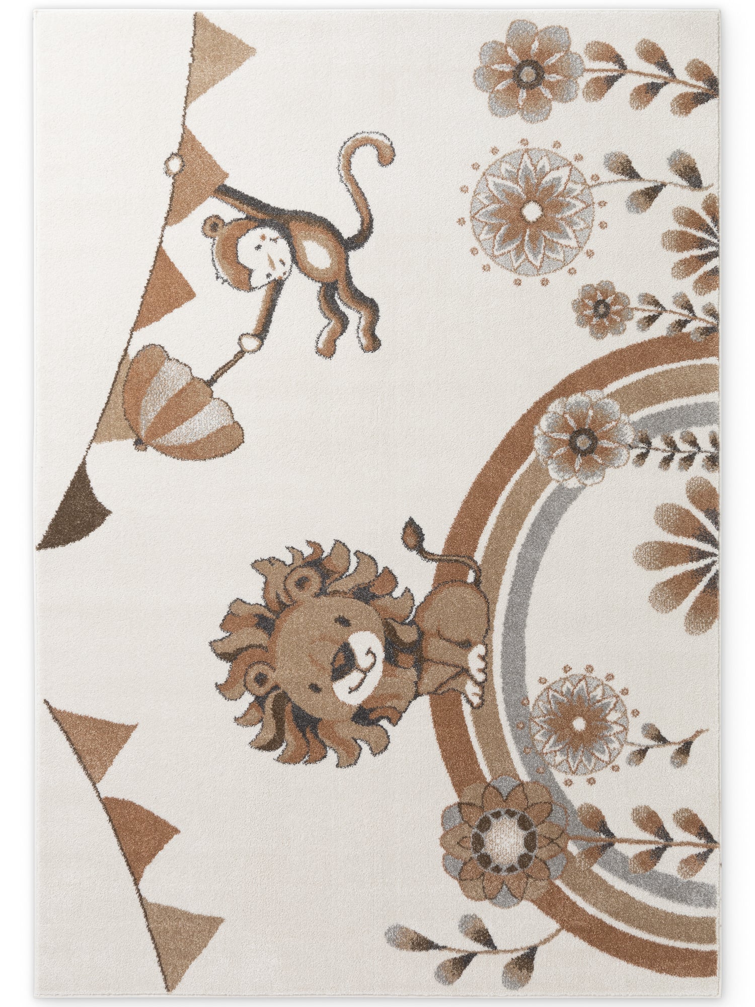 VILLEROY & BOCH BOHO KIDS BØRNETÆPPE LØVE SOMMERFEST, CREME MULTI 106309