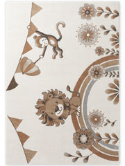 VILLEROY & BOCH BOHO KIDS BØRNETÆPPE LØVE SOMMERFEST, CREME MULTI 106309