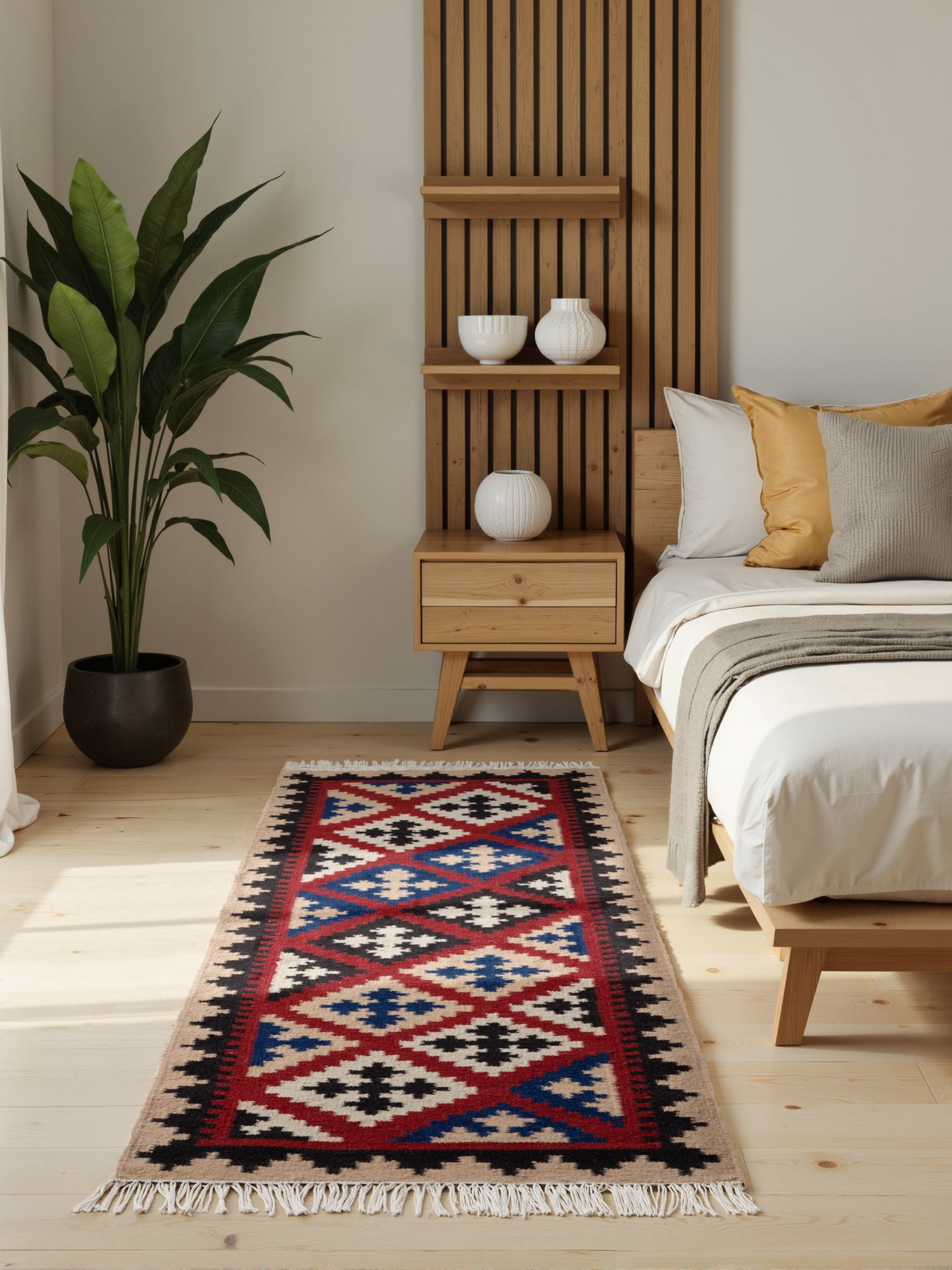 HANSE HOME KAMAL - AFGHANSK KELIM TÆPPE, 106241 CREME-MULTI