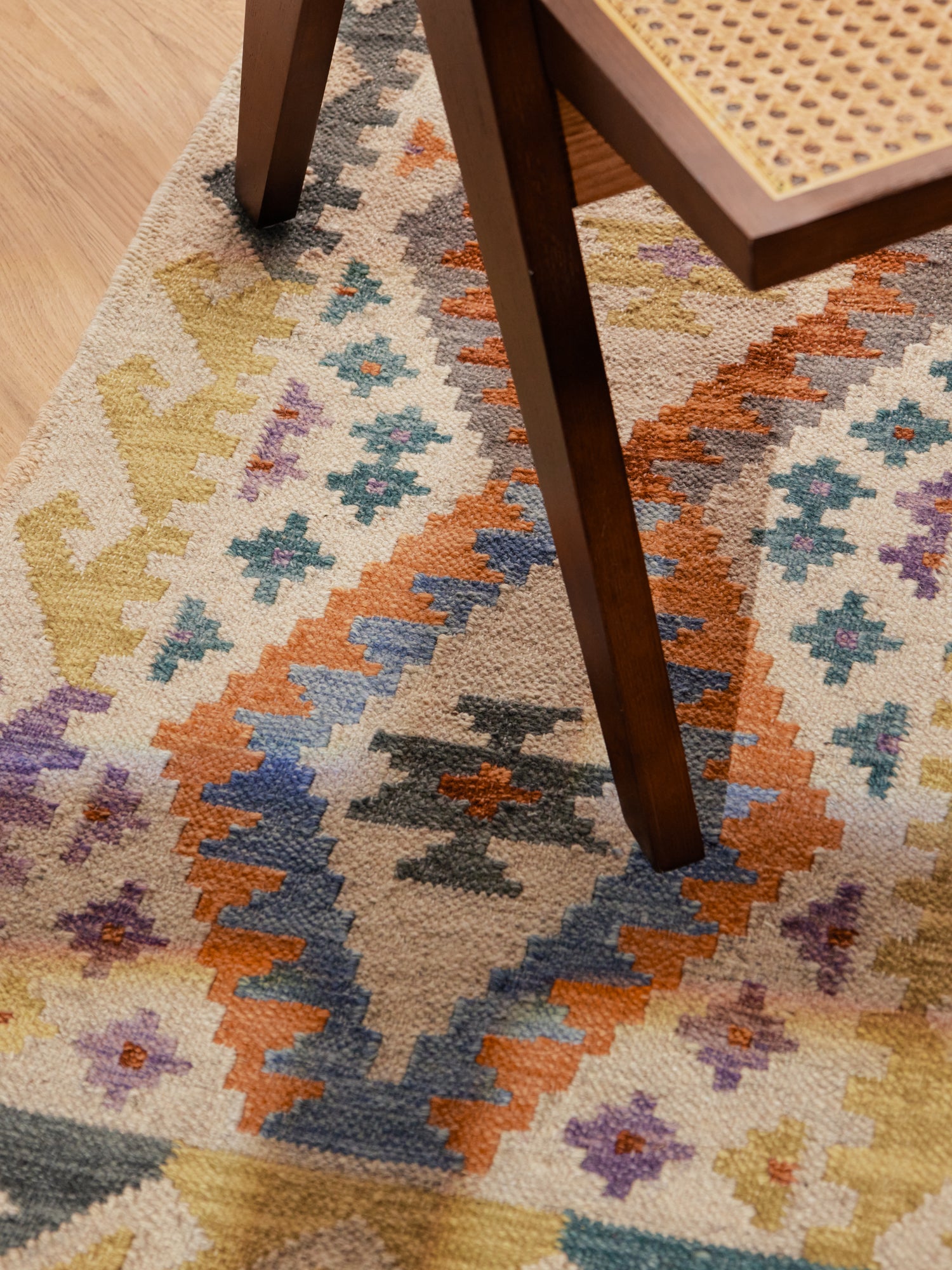 HANSE HOME KAMAL - AFGHANSK KELIM TÆPPE, 106242 CREME-MULTI