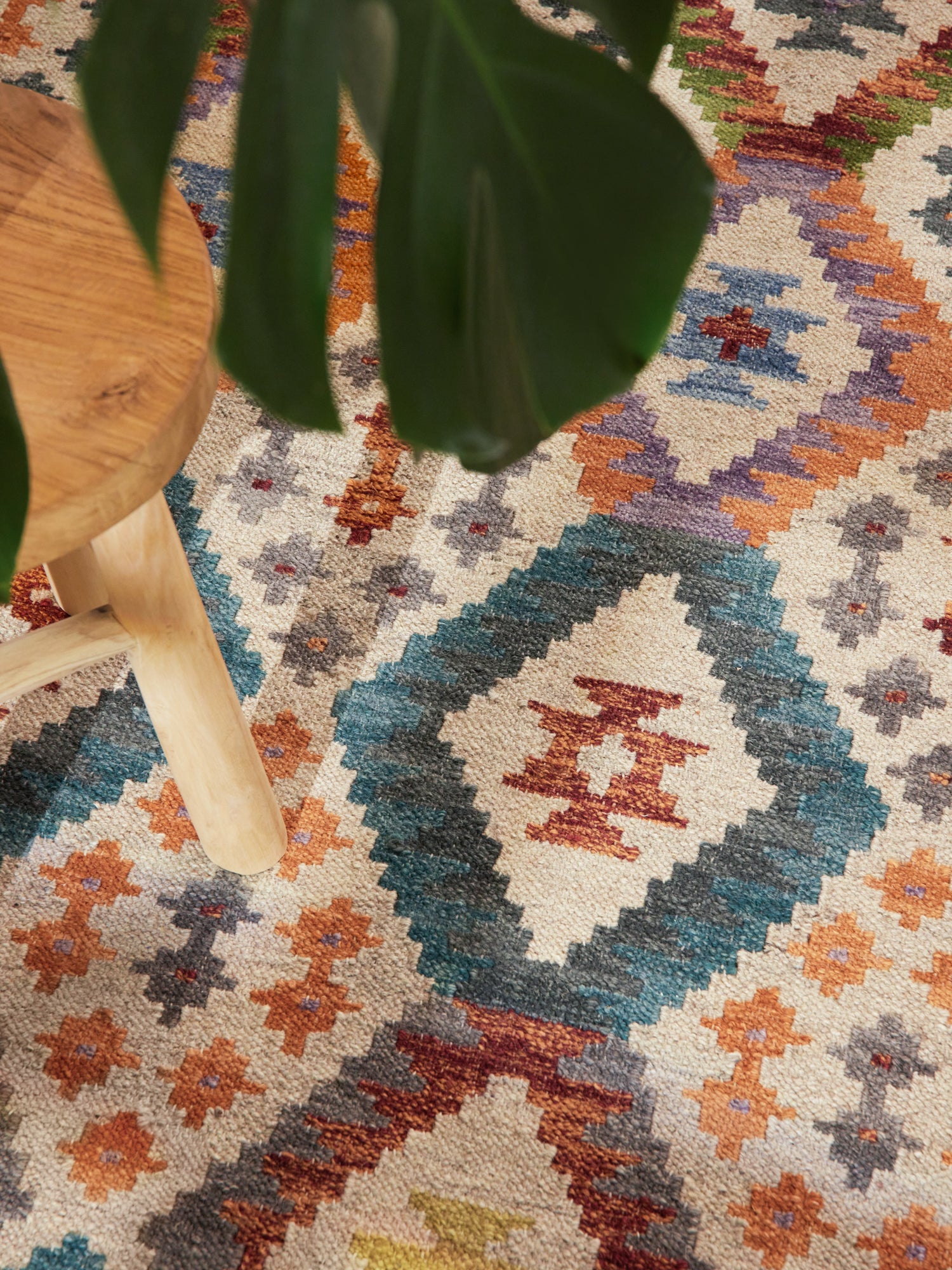 HANSE HOME KAMAL - AFGHANSK KELIM TÆPPE, 106242 CREME-MULTI