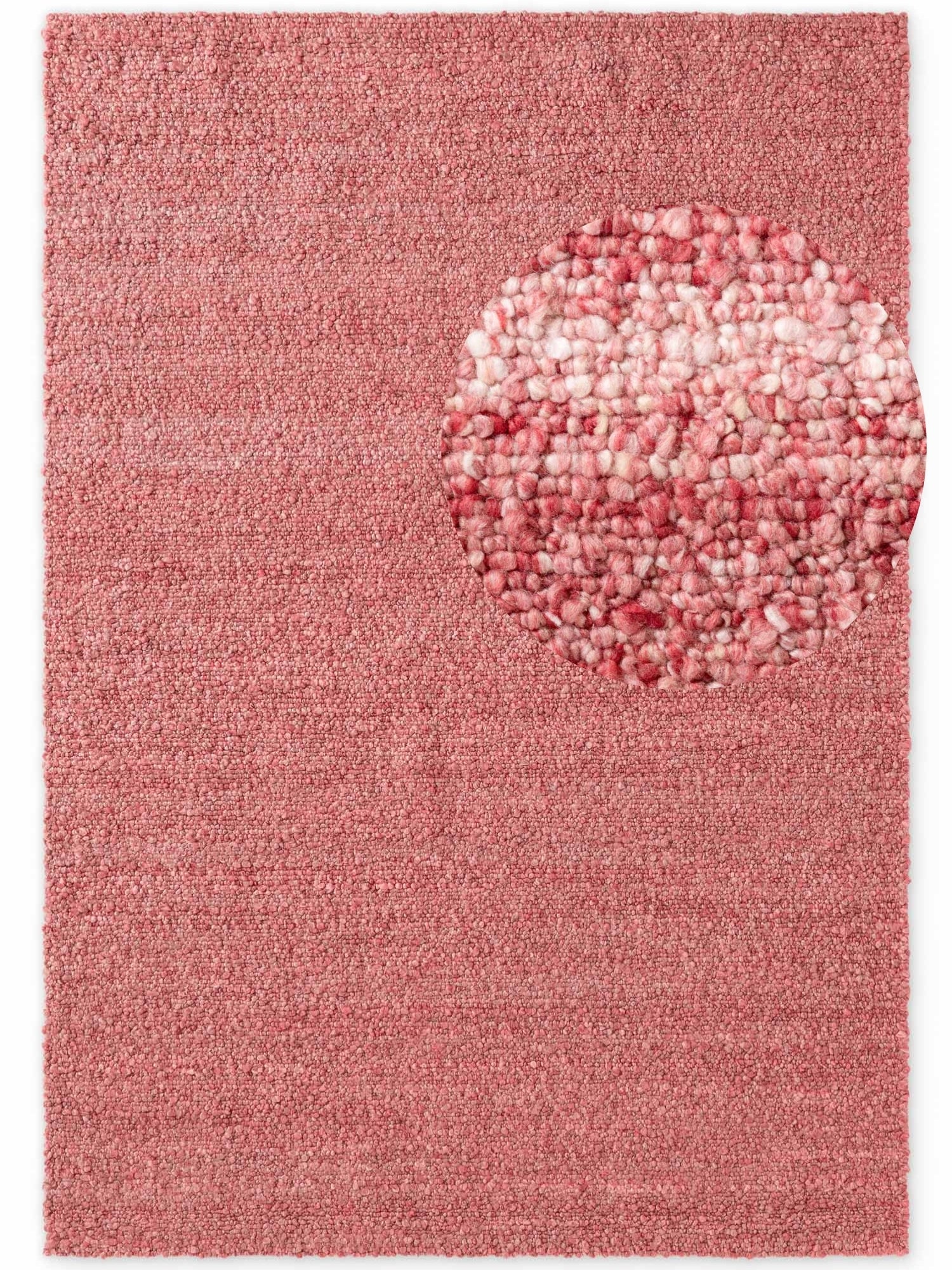 TED BAKER NOTTING HILL SOFT BOUCLE KORTLUVET TÆPPE, PORTOBELLO MØRK ROSA