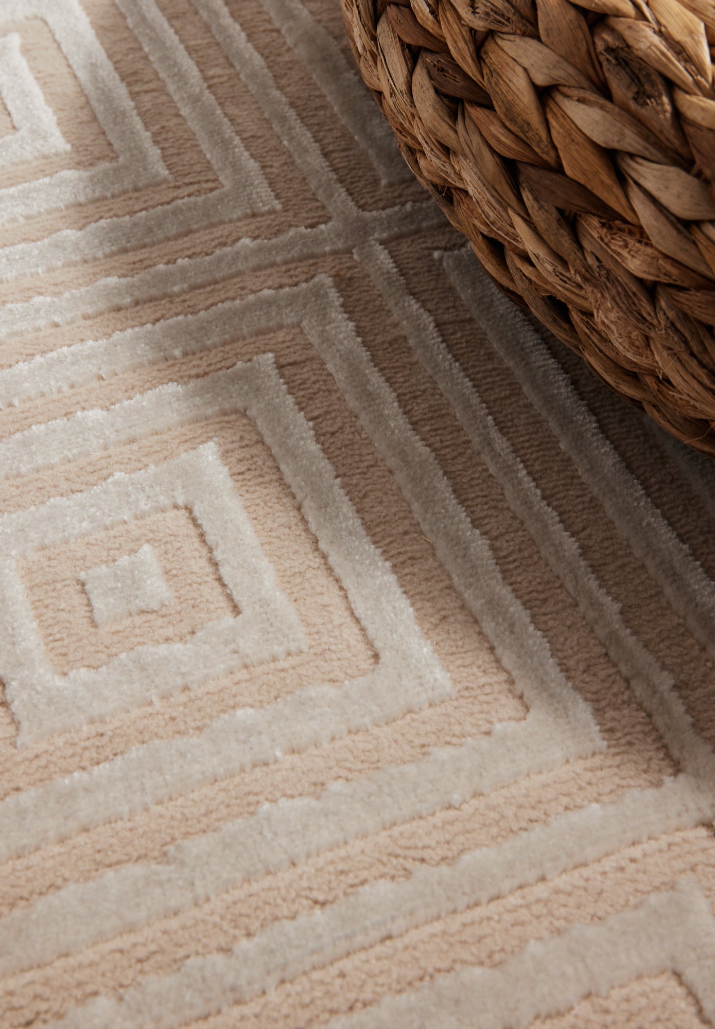 PEARLES MODERNE TÆPPE, CREME-BEIGE 106183