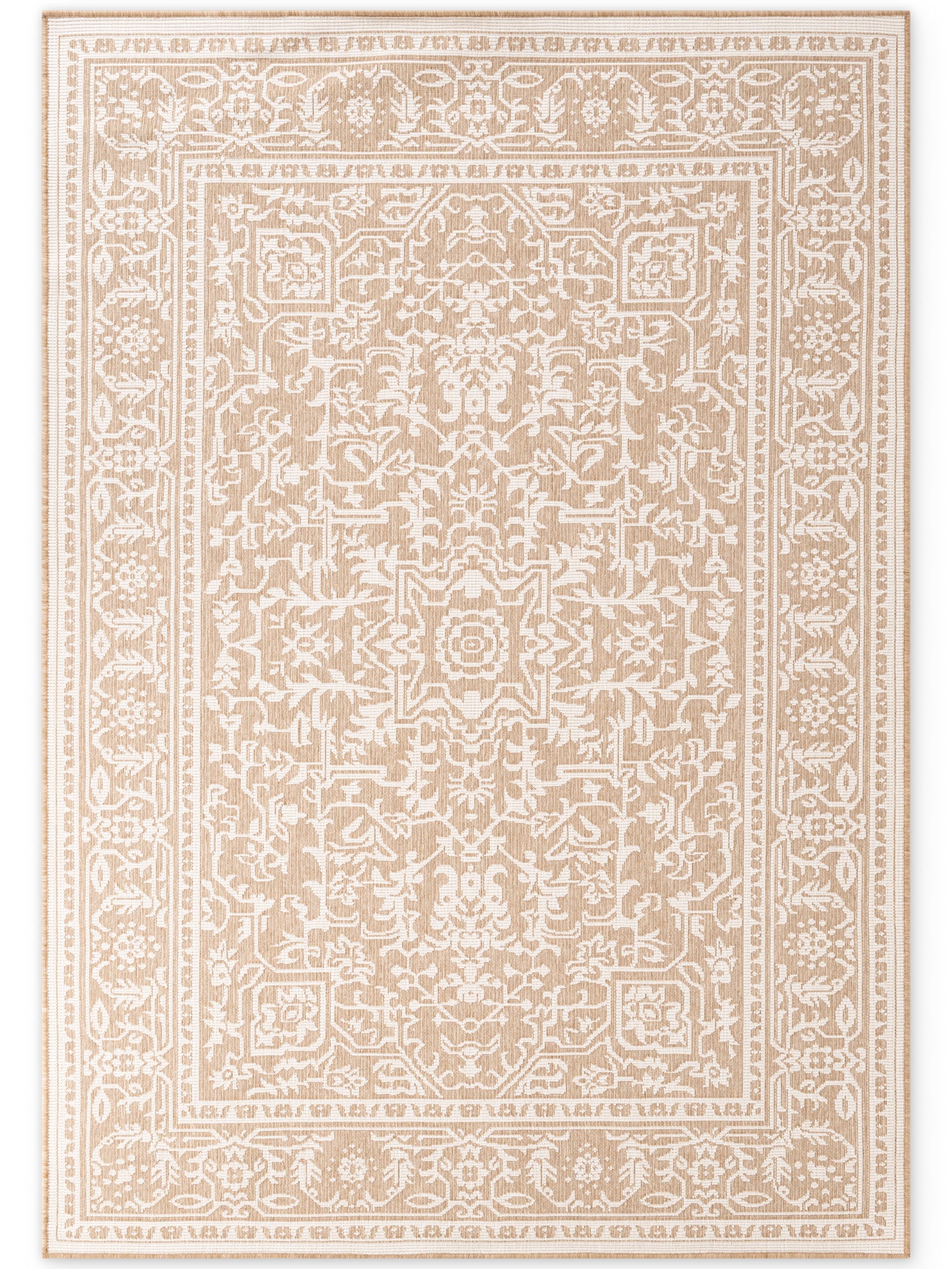 HANSE HOME DUORO - VENDBART UDENDØRS TÆPPE, JUTE-HVID 106250