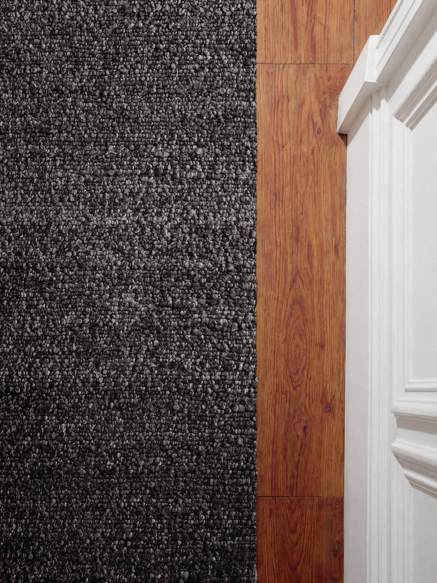 TED BAKER NOTTING HILL SOFT BOUCLE KORTLUVET TÆPPE, PORTOBELLO MØRKEGRÅ