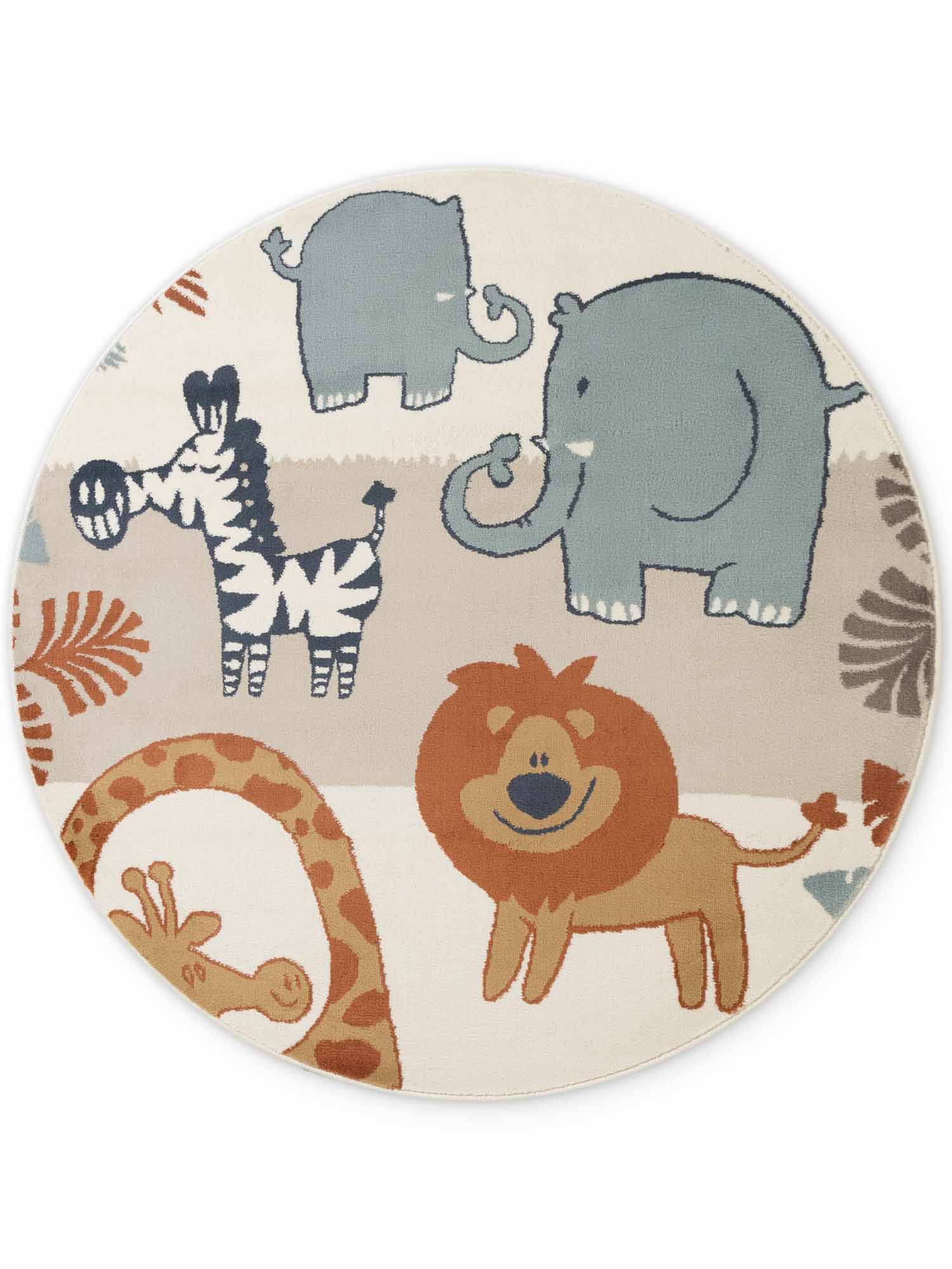 EVENTYR BØRNETÆPPE SAVANNA, CREME MULTI