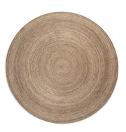 JUTE  FLETTET TÆPPE, NATURAL GRÅ-BRUN 106006