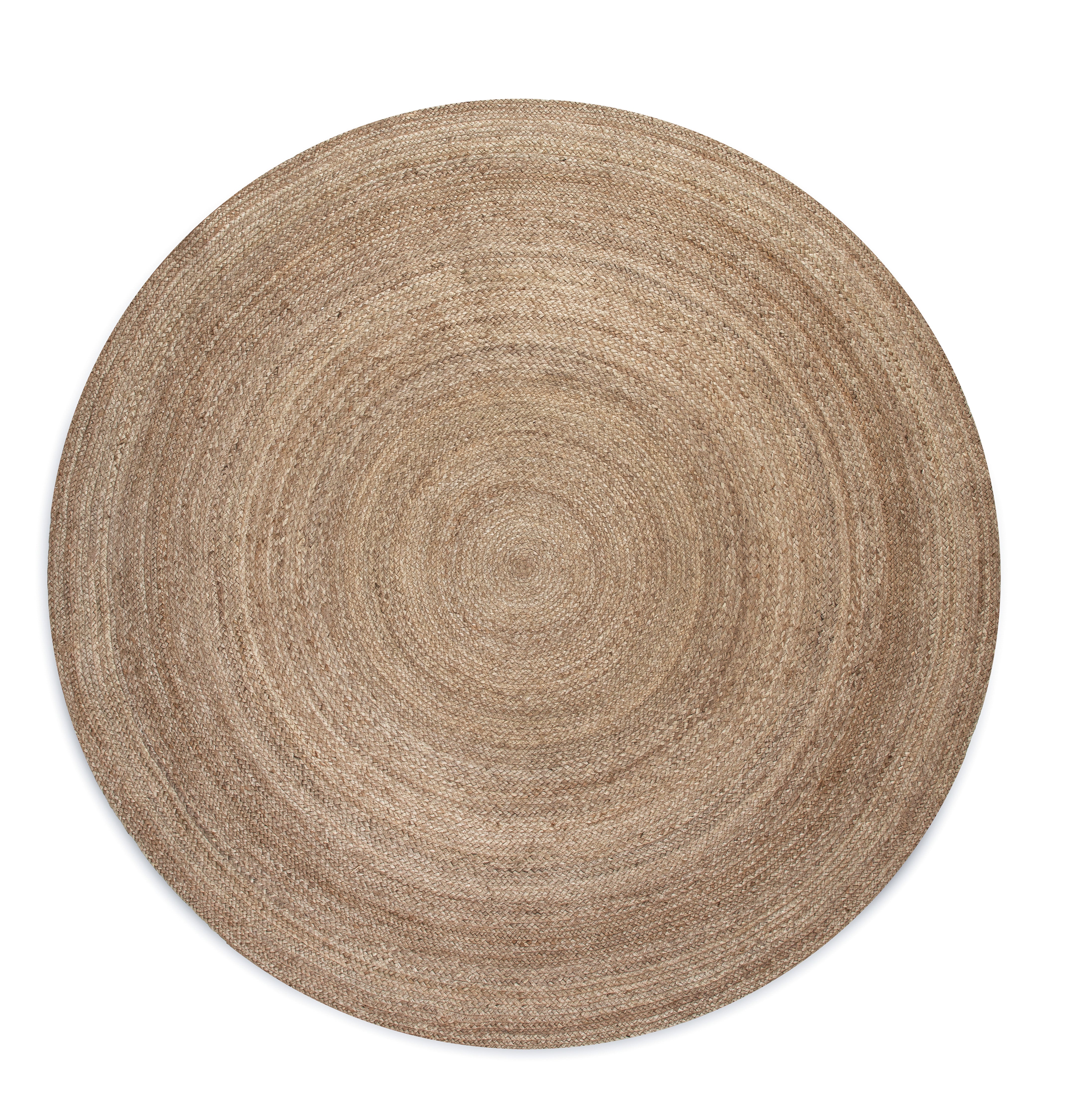 JUTE  FLETTET TÆPPE, NATURAL GRÅ-BRUN 106006