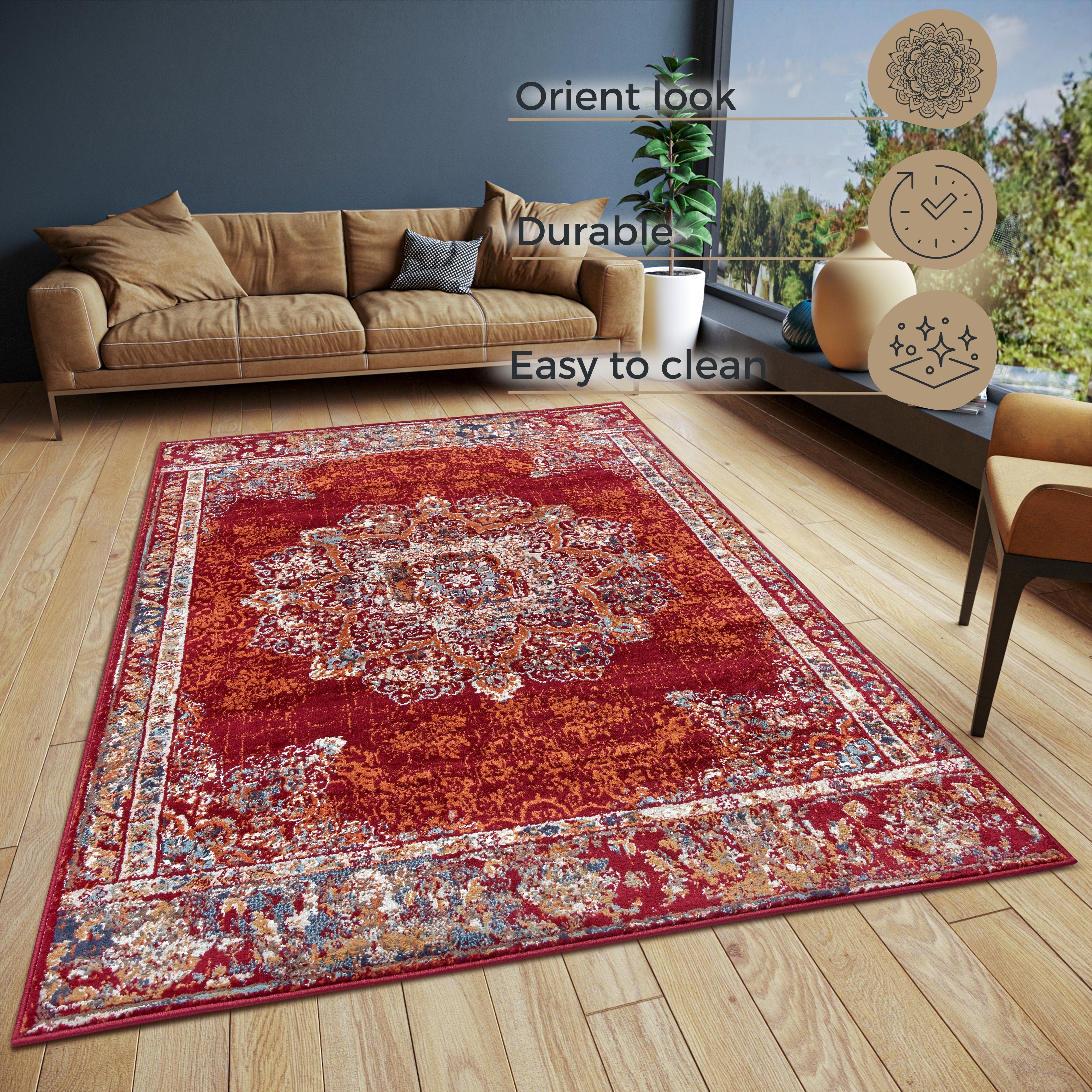 LUXOR TÆPPE RØD 105638
