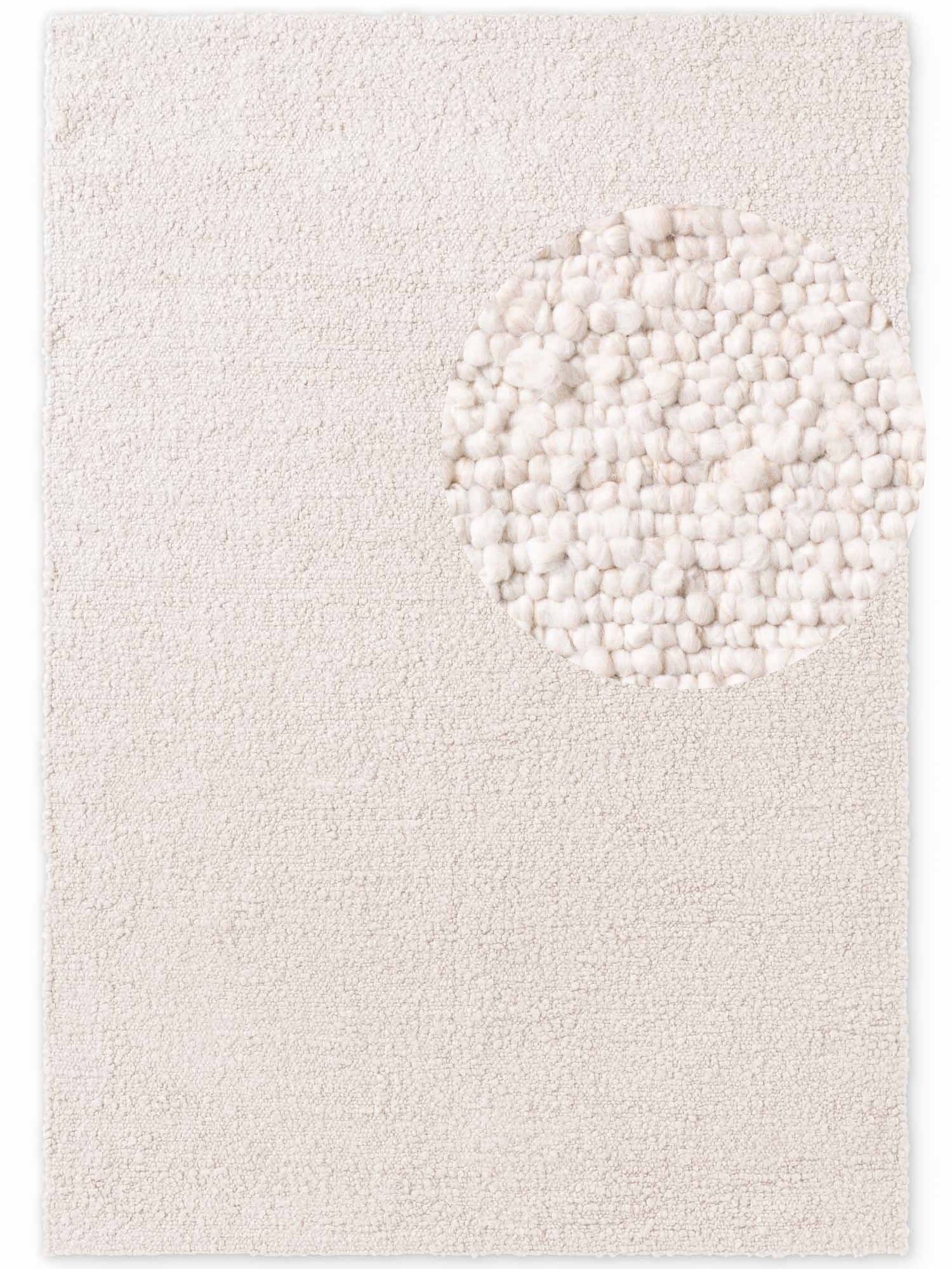 TED BAKER NOTTING HILL SOFT BOUCLE KORTLUVET TÆPPE, PORTOBELLO CREME