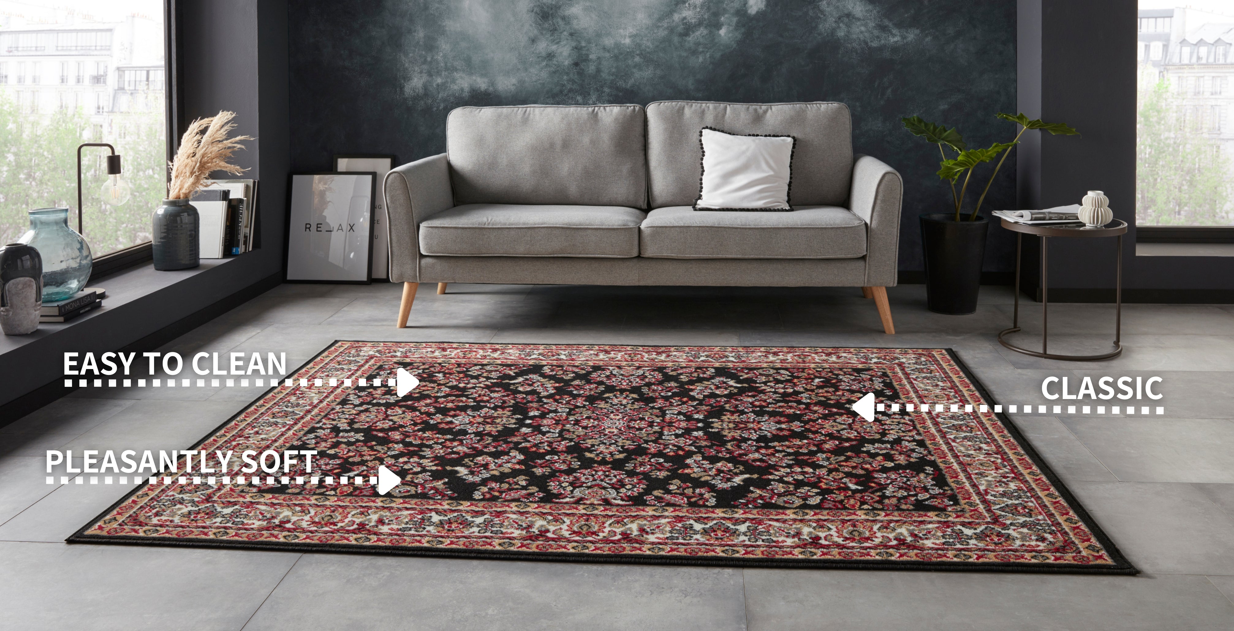 HANSE HOME ORIENTALSK TÆPPE AYDIN, SORT 104350