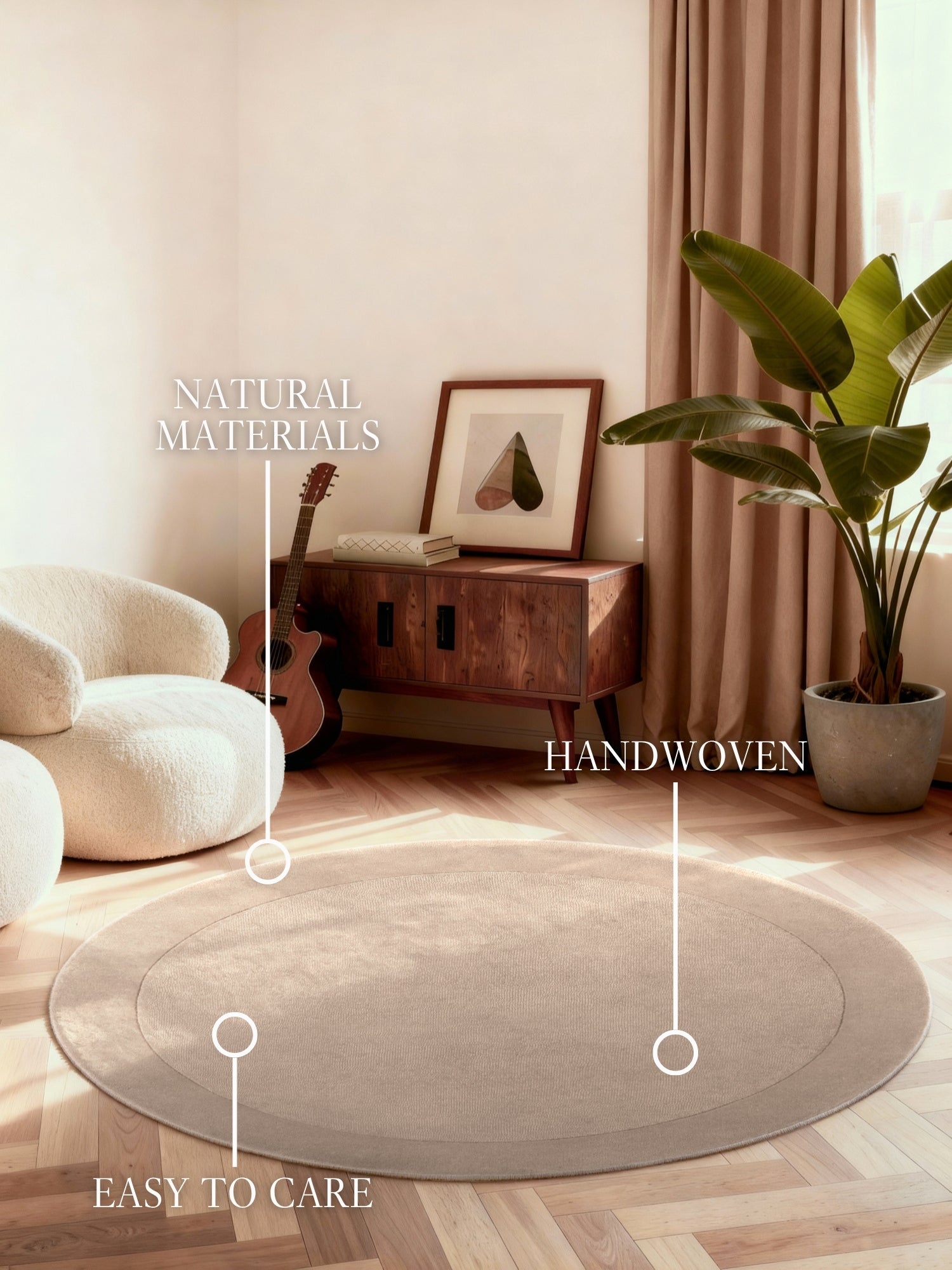 VILLEROY & BOCH 1812 ULDTÆPPE KARI, NATURLIG-BEIGE