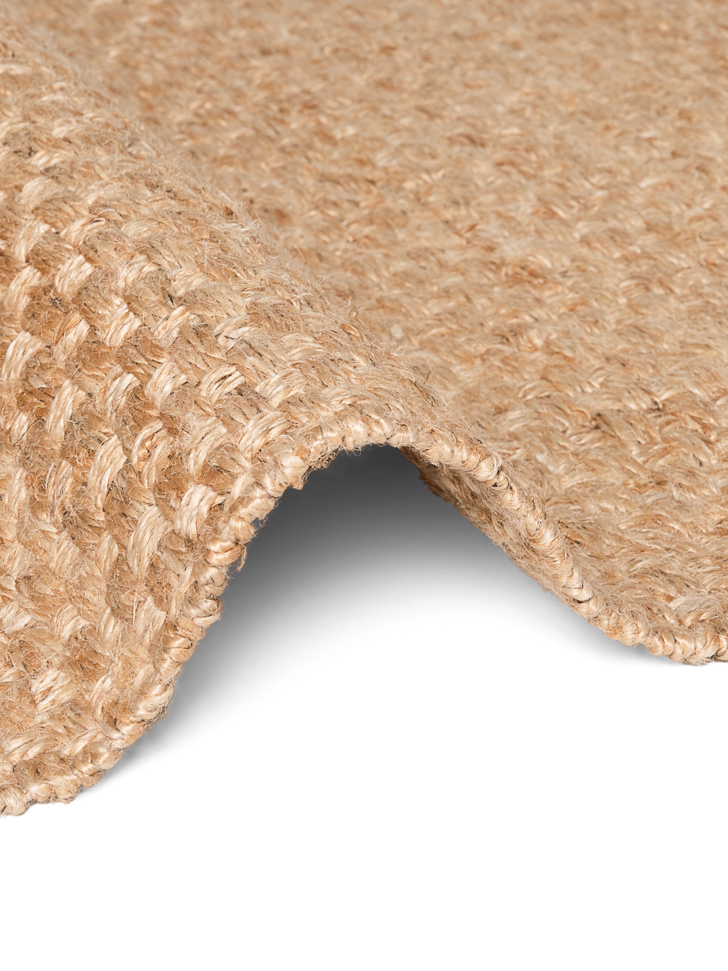 HANDLOOM JUTE TÆPPE FJORD, NATURLIG GYLDEN