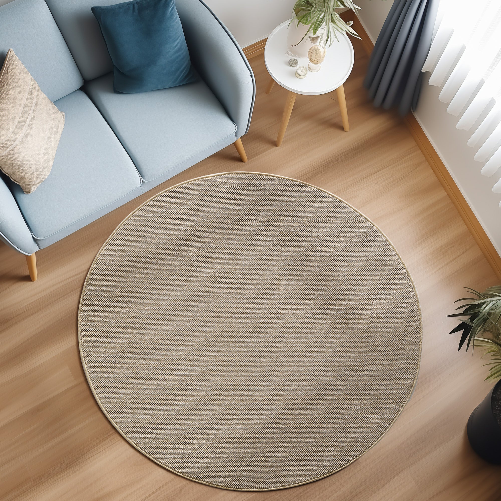 FLADVÆVET TÆPPE LONNIE, 4300 BEIGE
