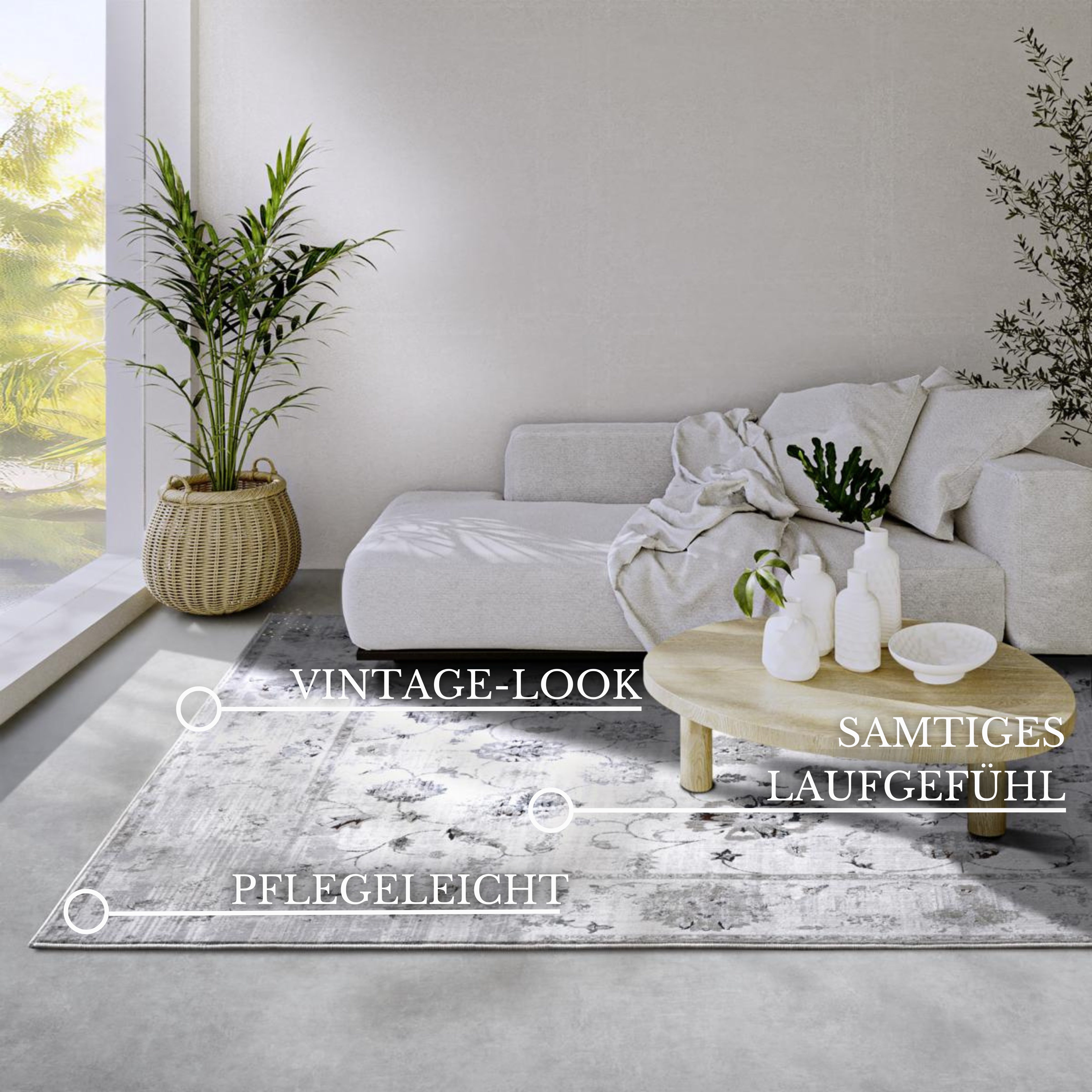 VILLEROY & BOCH 106070, KORTLUVET TÆPPE FRANZ CREME-MULTI