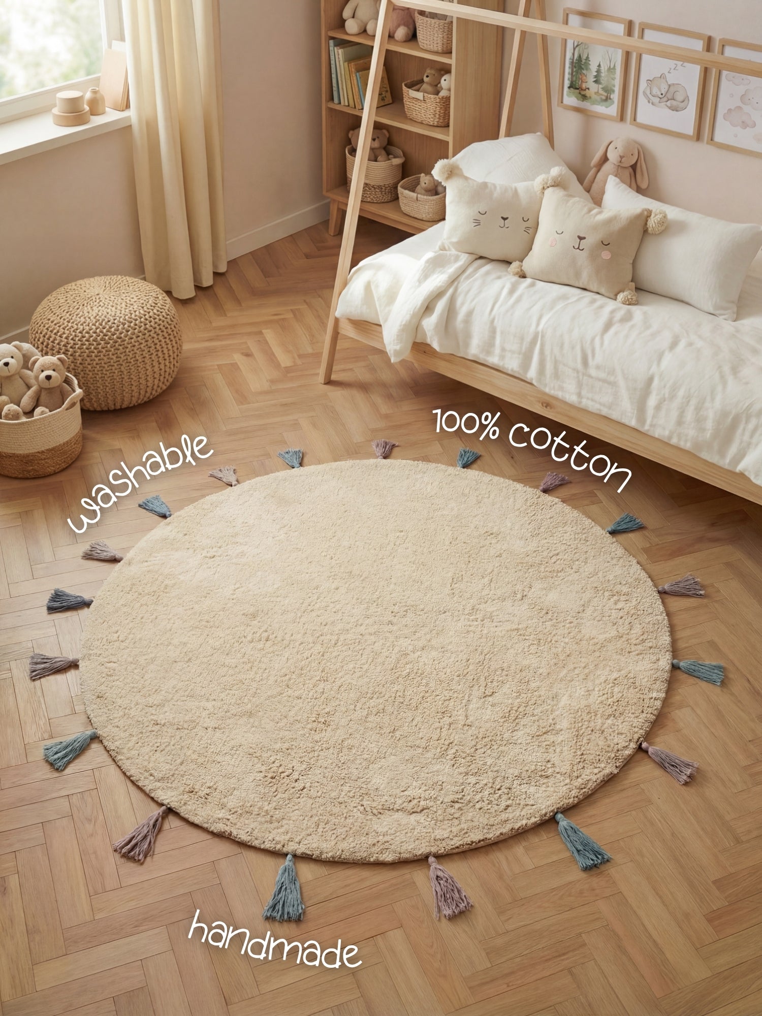 SNUGGLE BØRNETÆPPE, SUNNA CREME MULTI