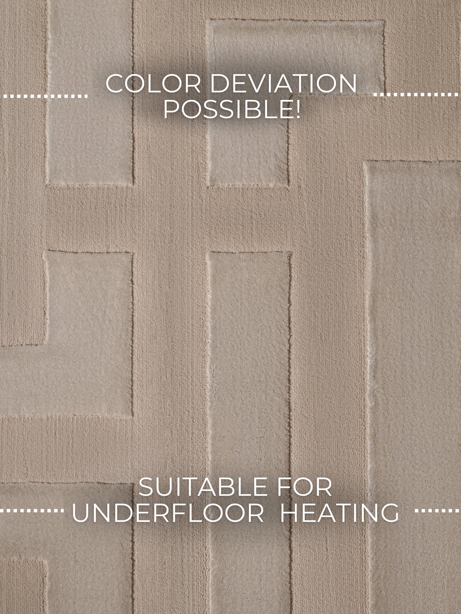 PEARLES MODERNE TÆPPE, BEIGE-CREME 106189