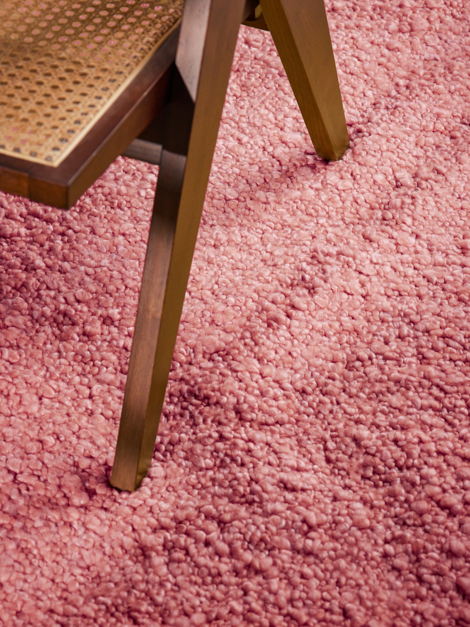 TED BAKER NOTTING HILL SOFT BOUCLE KORTLUVET TÆPPE, PORTOBELLO MØRK ROSA