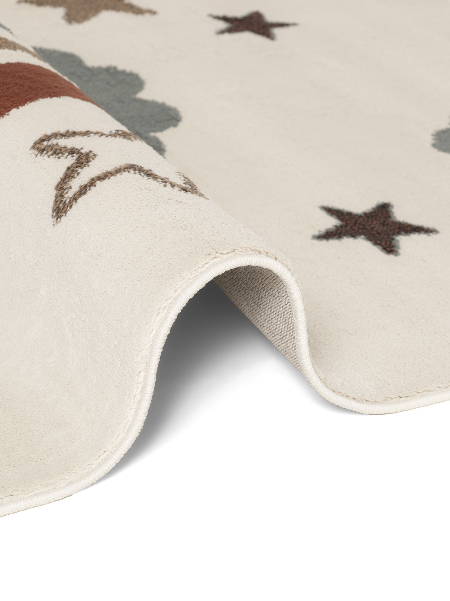 EVENTYR BØRNETÆPPE DREAMY JUMBO, CREME MULTI