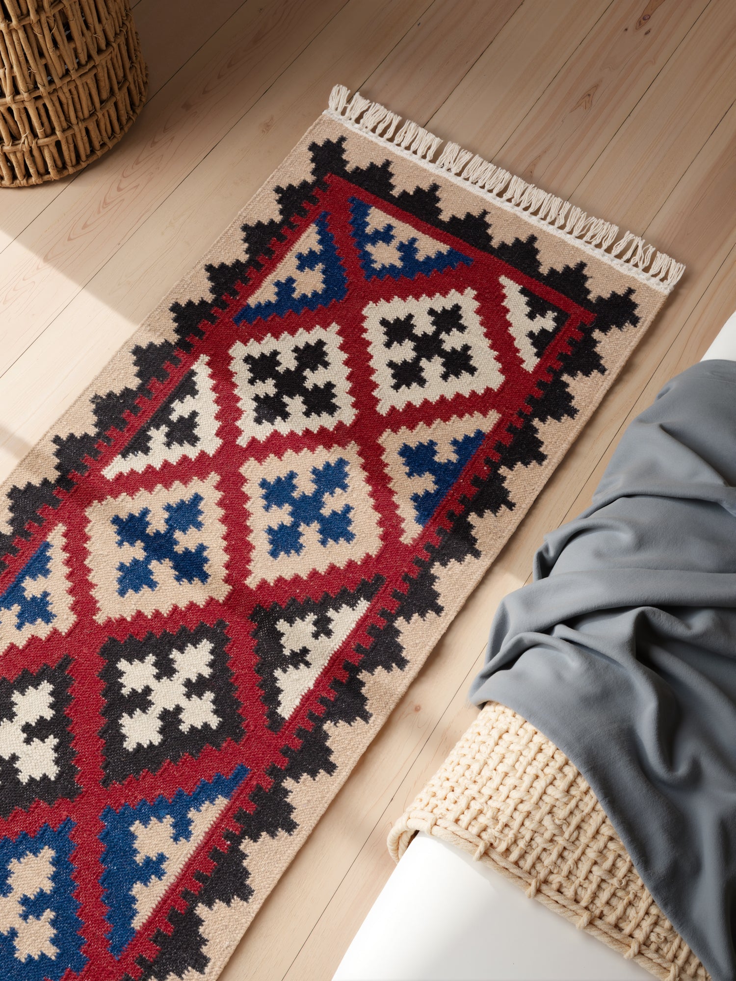 HANSE HOME KAMAL - AFGHANSK KELIM TÆPPE, 106241 CREME-MULTI