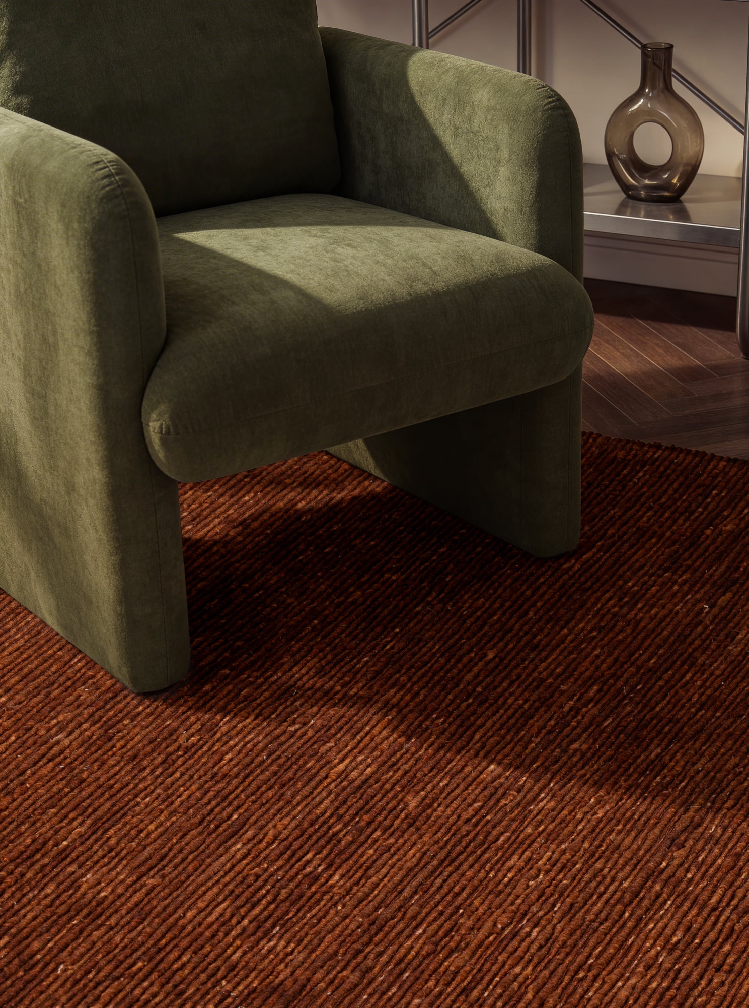 TED BAKER BEXLEY ULDTÆPPE, WOOLWICH BROWN