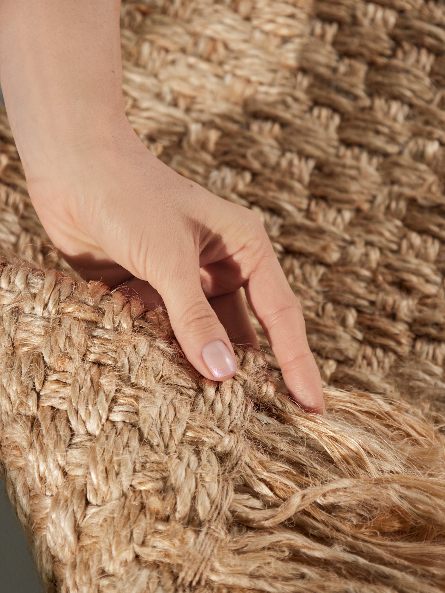 HANDLOOM JUTE TÆPPE FJORD, NATURLIG GYLDEN