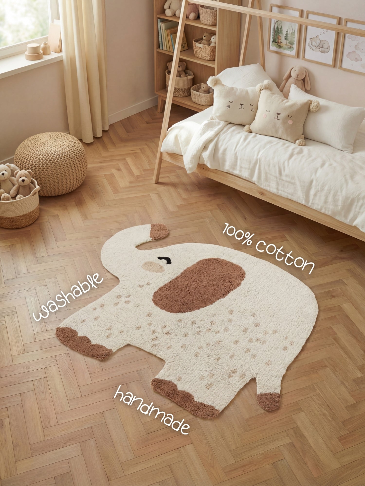 SNUGGLE BØRNETÆPPE, EMMI CREME MULTI