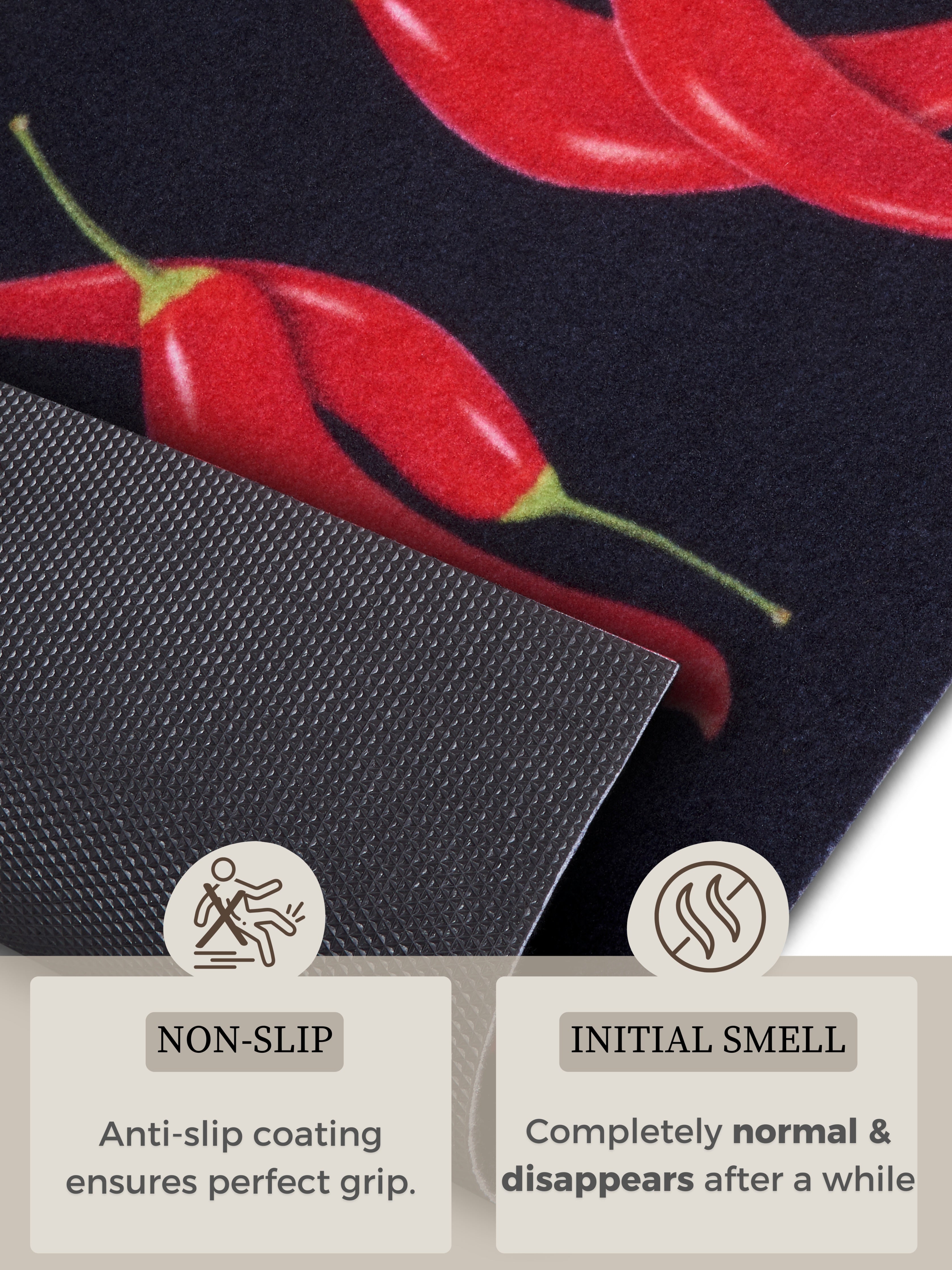 HANSE HOME COOK&CLEAN CHILI DANCE KØKKENTÆPPE 105727, STR. 50x150 CM