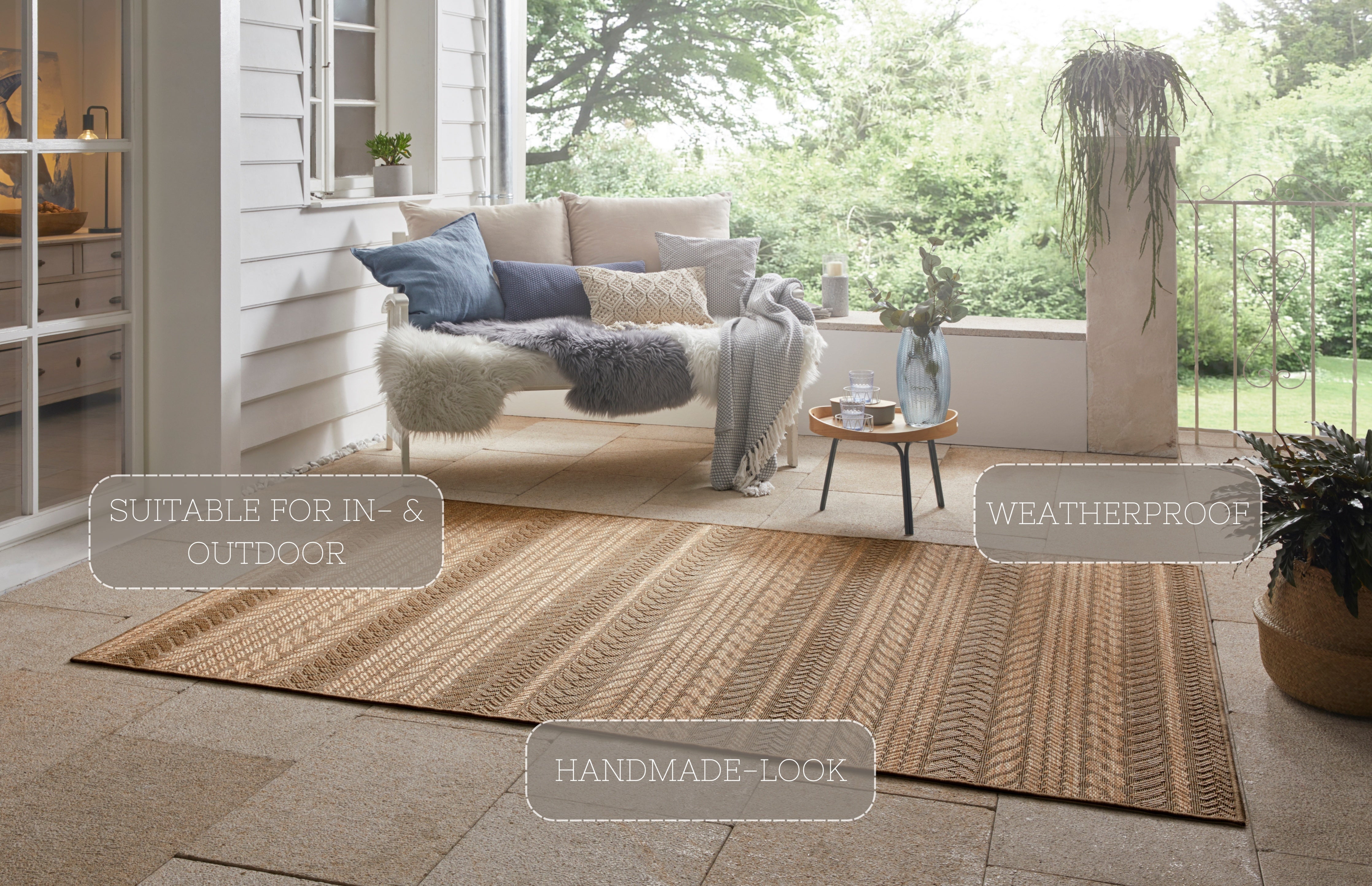 HANSE HOME FOREST TÆPPE, BEIGE-BRUN 103995